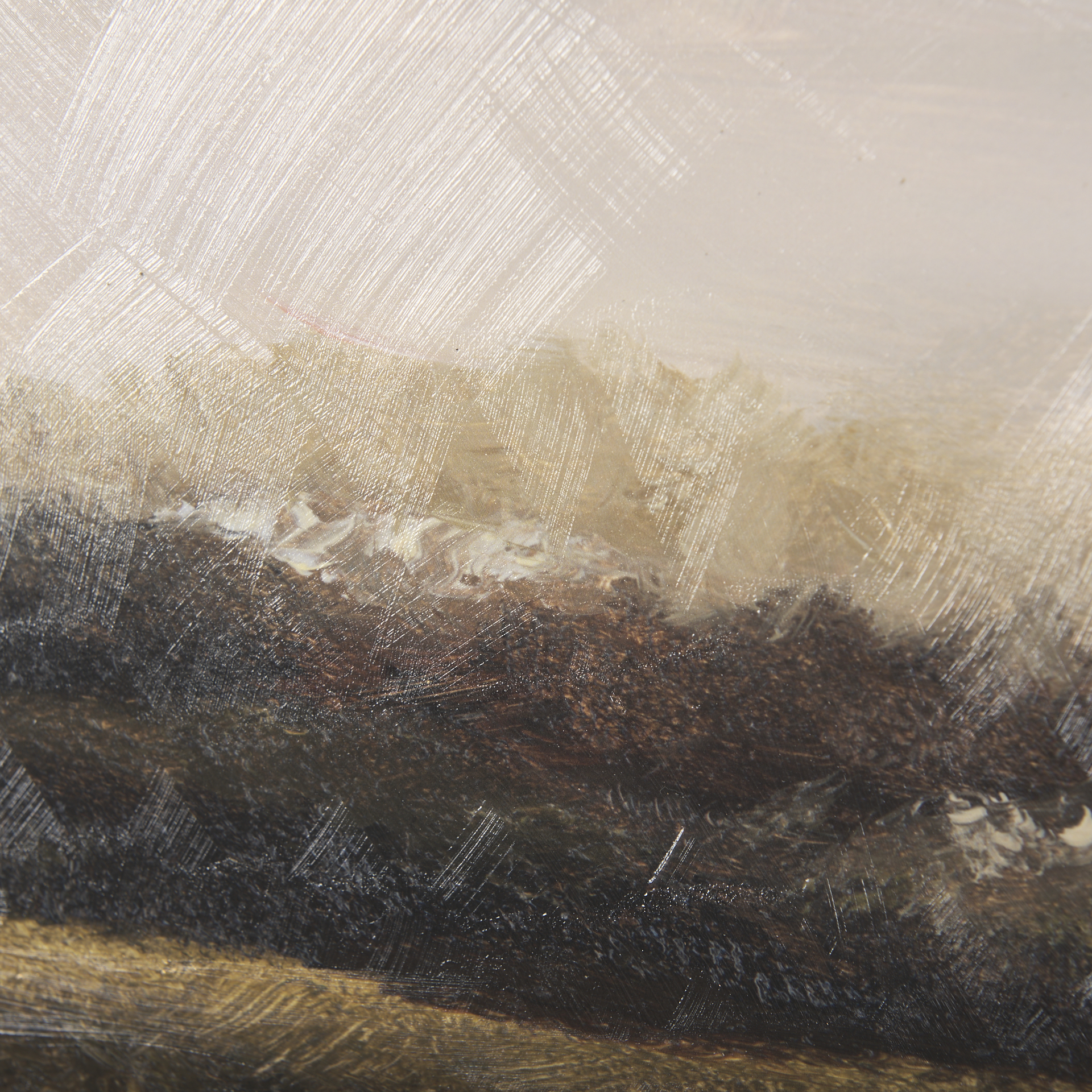 rainy landscape by mercana studio a hand embelished textured framed art print