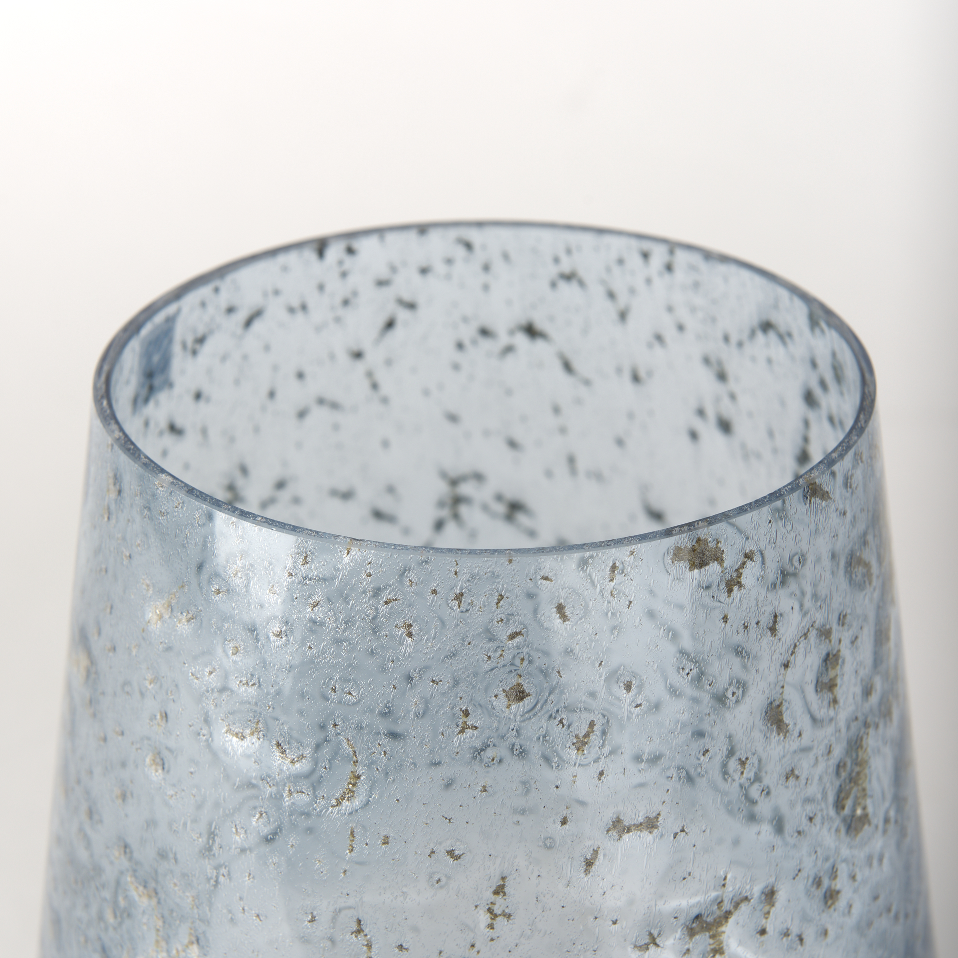 robyn tall blue glass vase