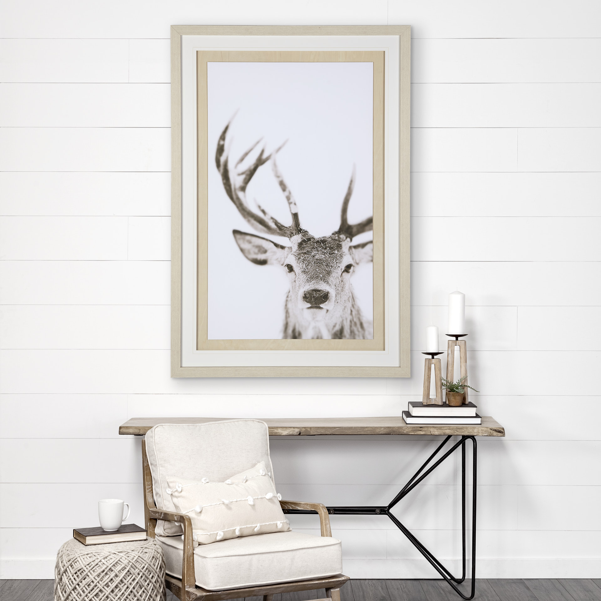 ciervo 1 by the studio a framed art print matted under glass