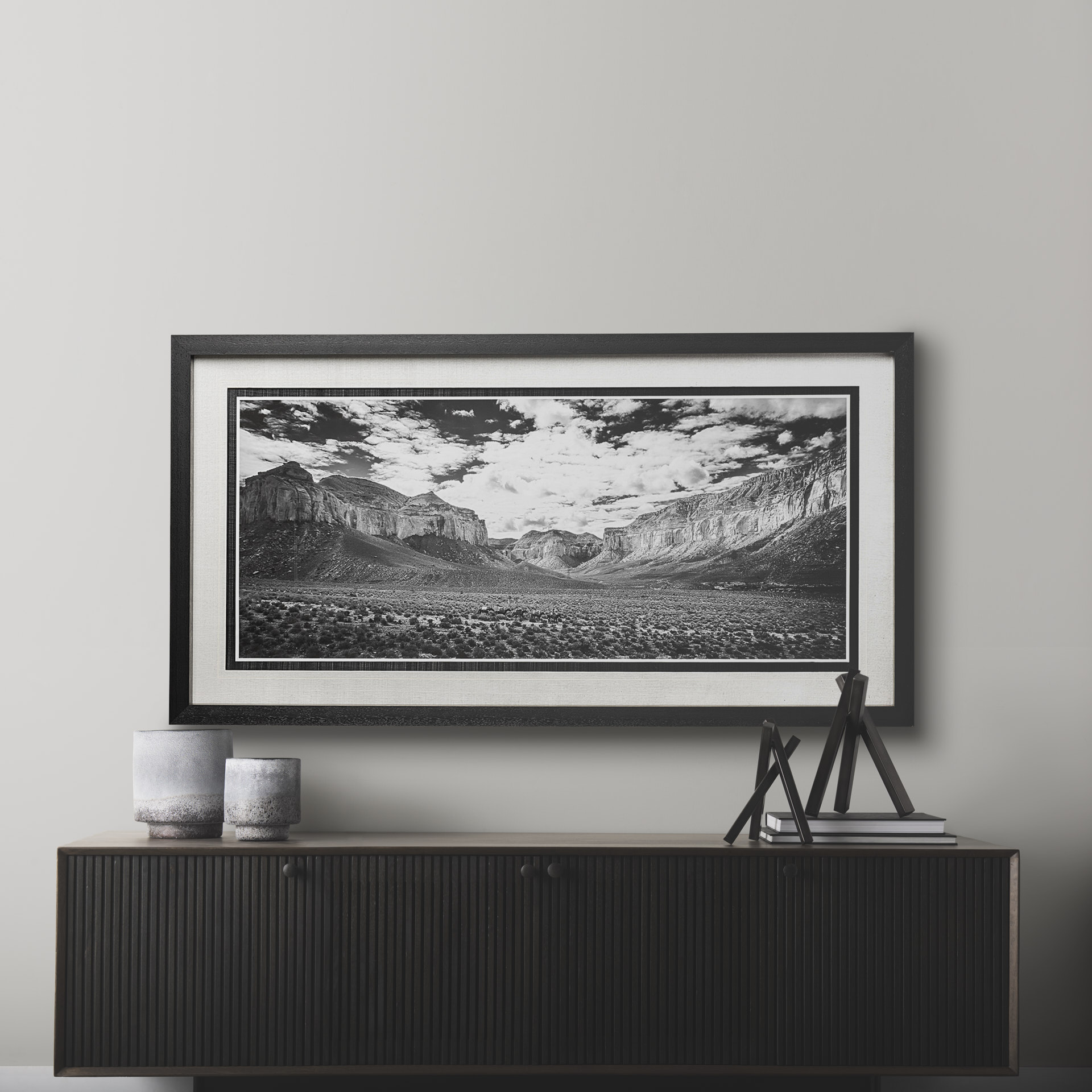 grand canyon packtrain by chris dunker hand embelished textured framed art print matted under glass