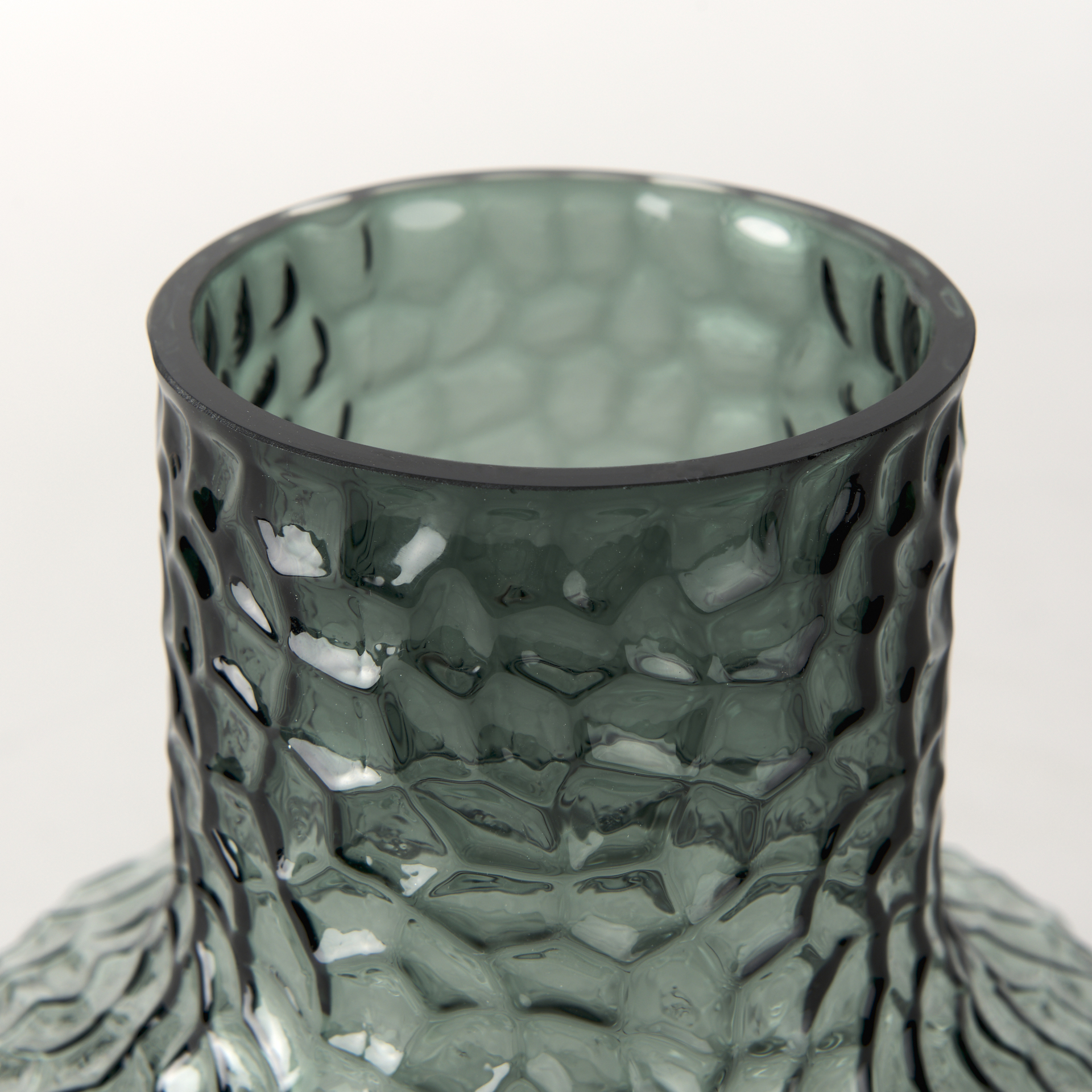 jolene short green glass vase