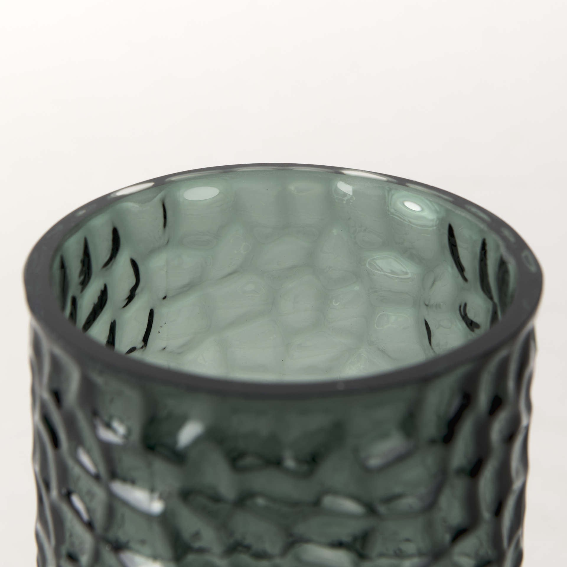 jolene short green glass vase