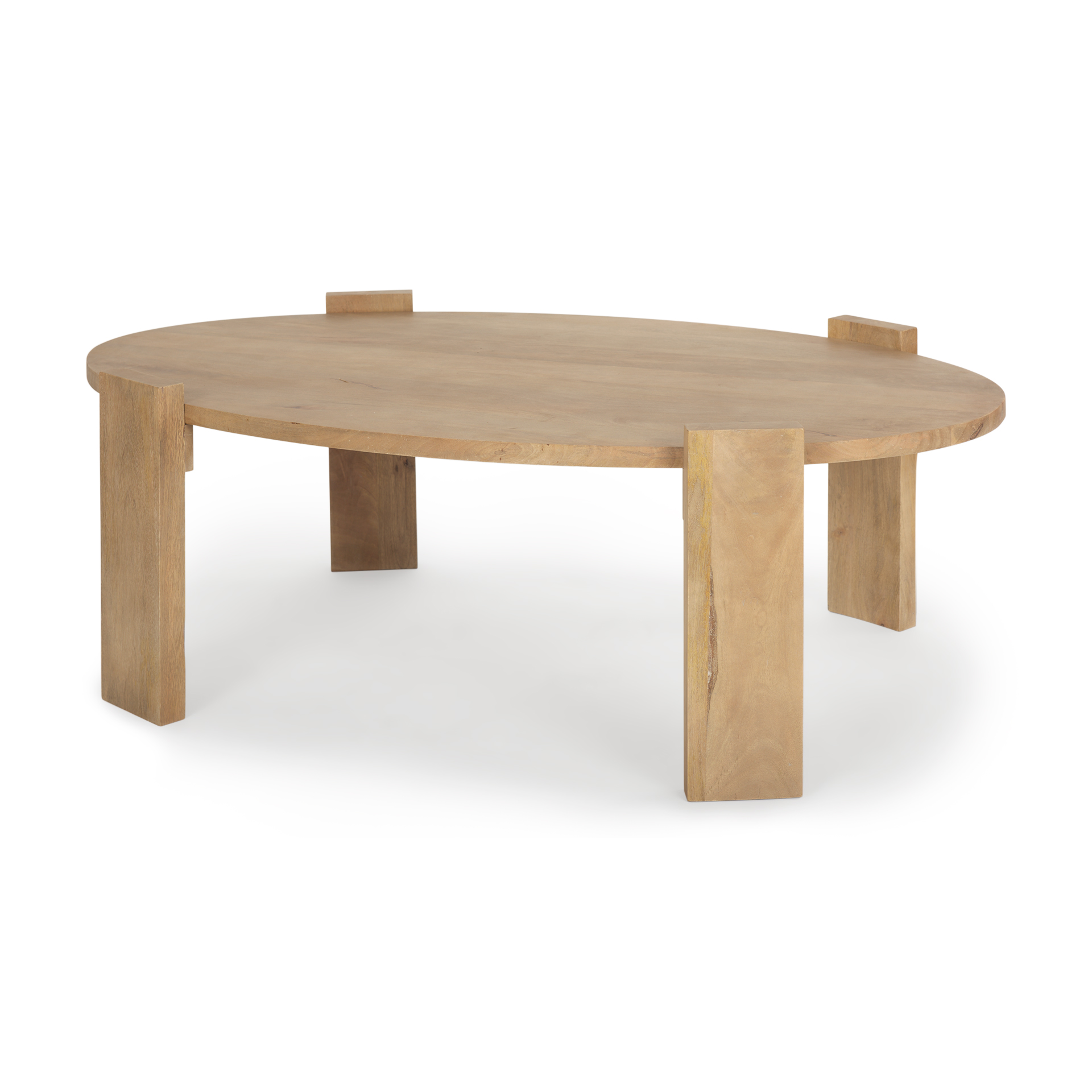 evelyn light brown oblong coffee table