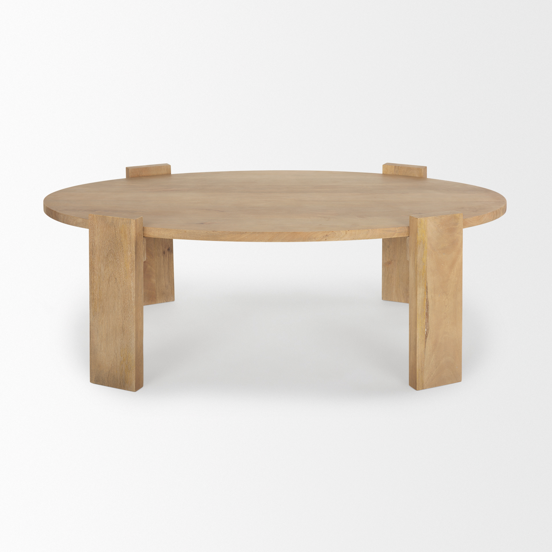 evelyn light brown oblong coffee table