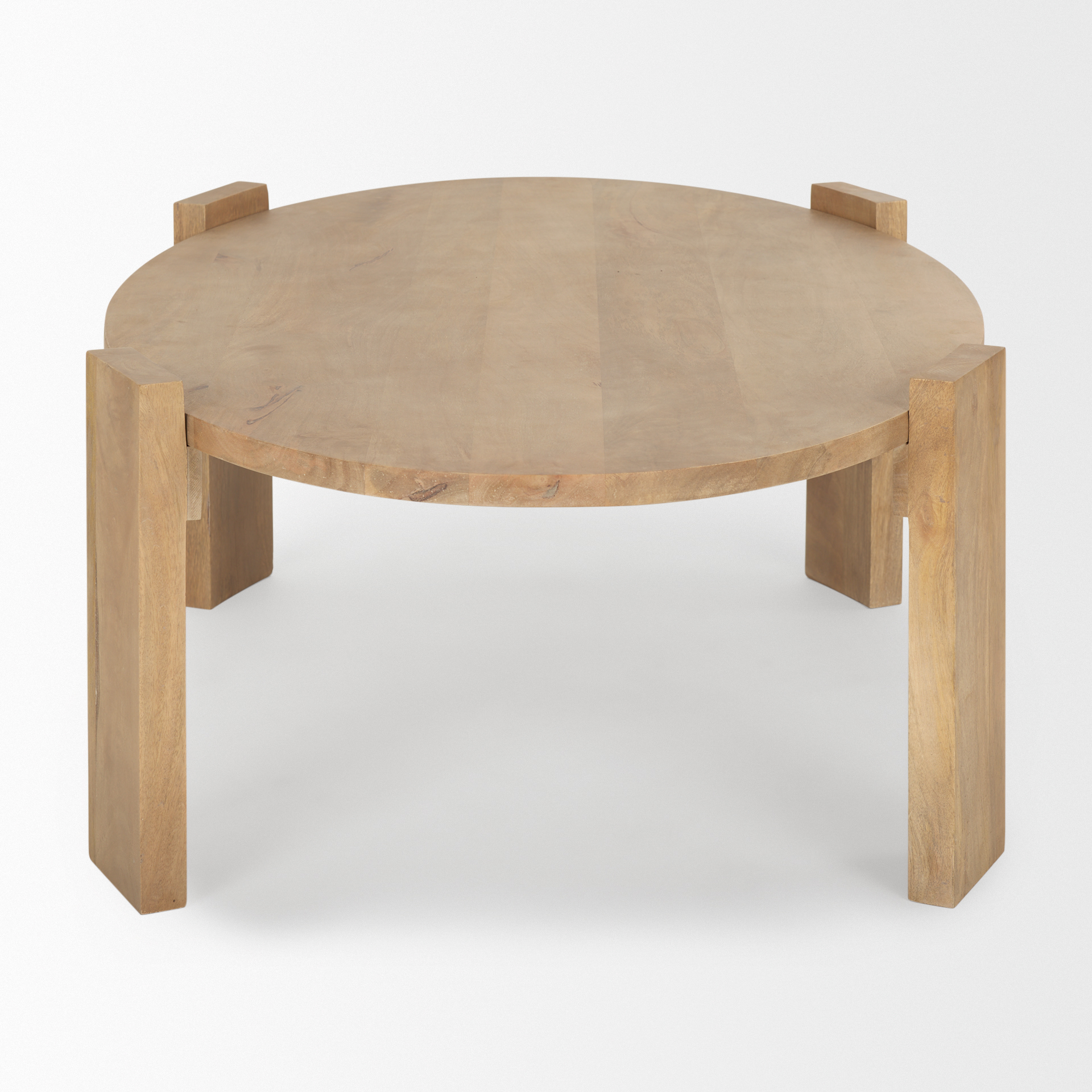 evelyn light brown oblong coffee table