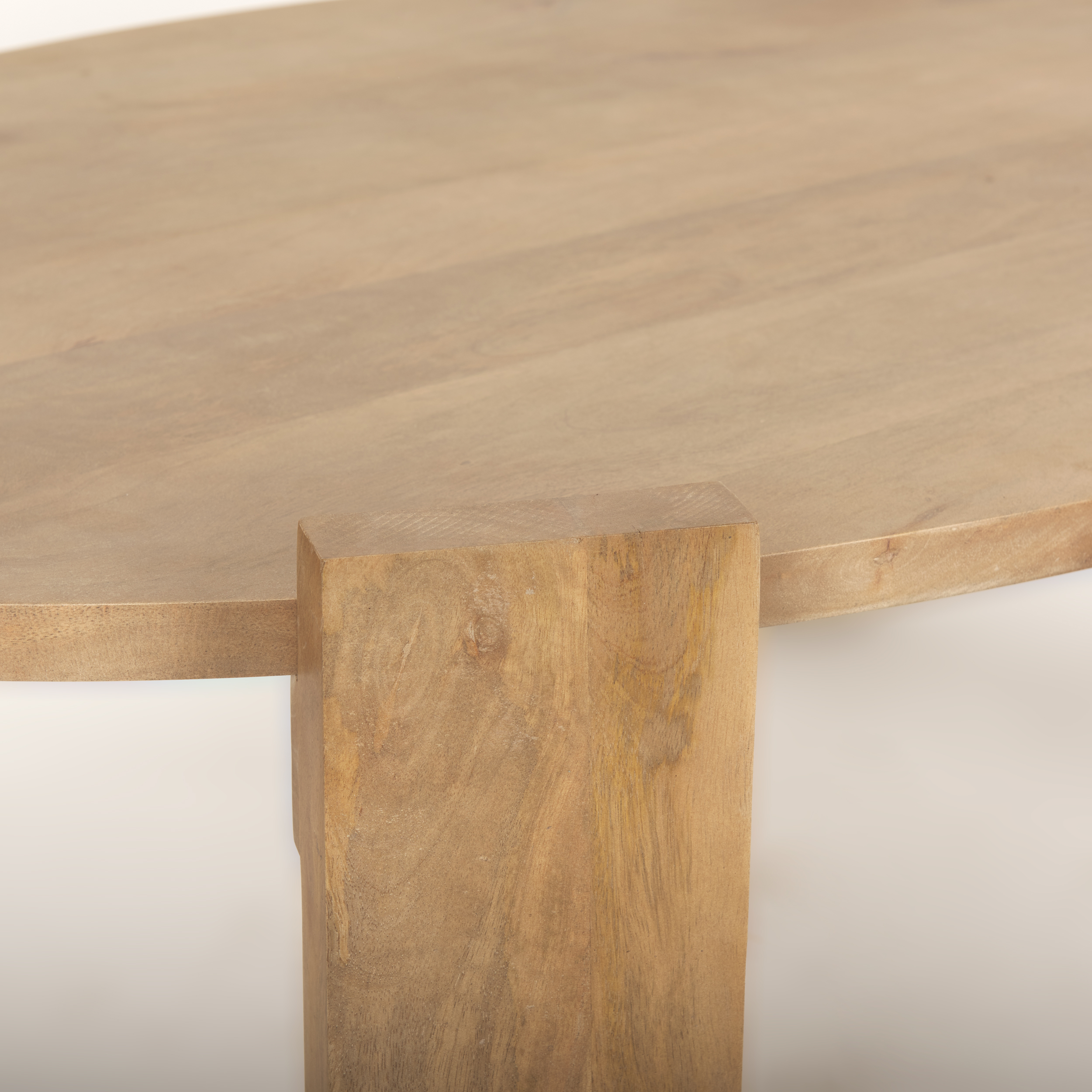 evelyn light brown oblong coffee table
