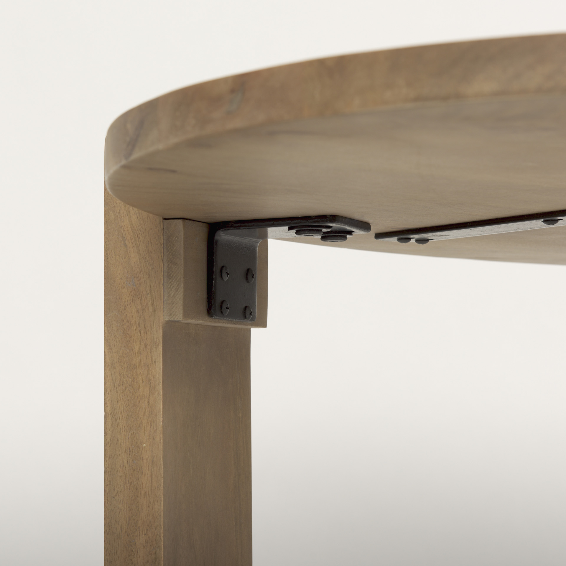 evelyn light brown oblong coffee table