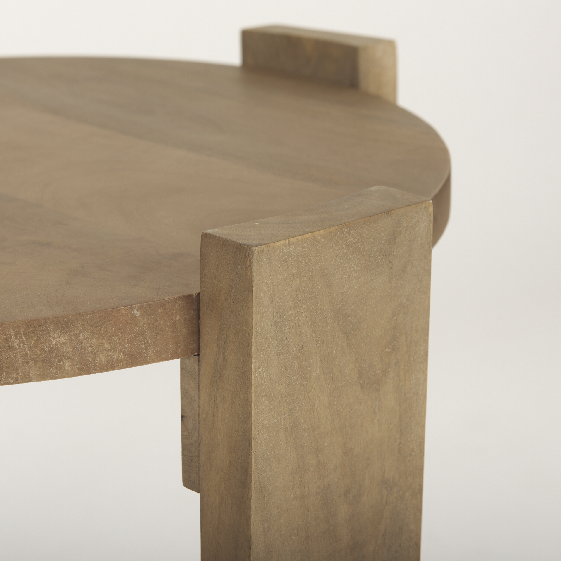 Evelyn Light Brown Round End/Side Table