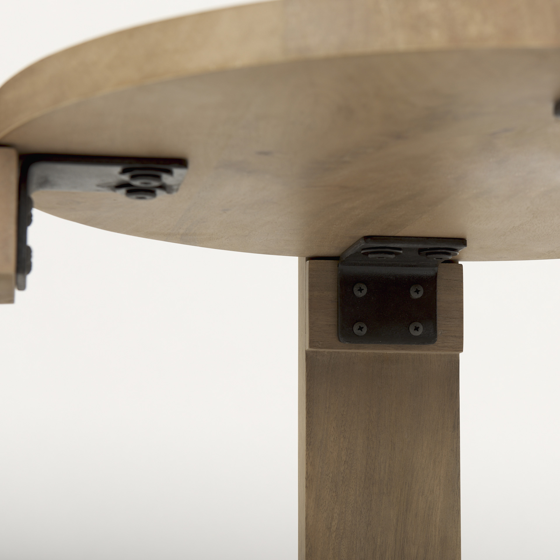 Evelyn Light Brown Round End/Side Table