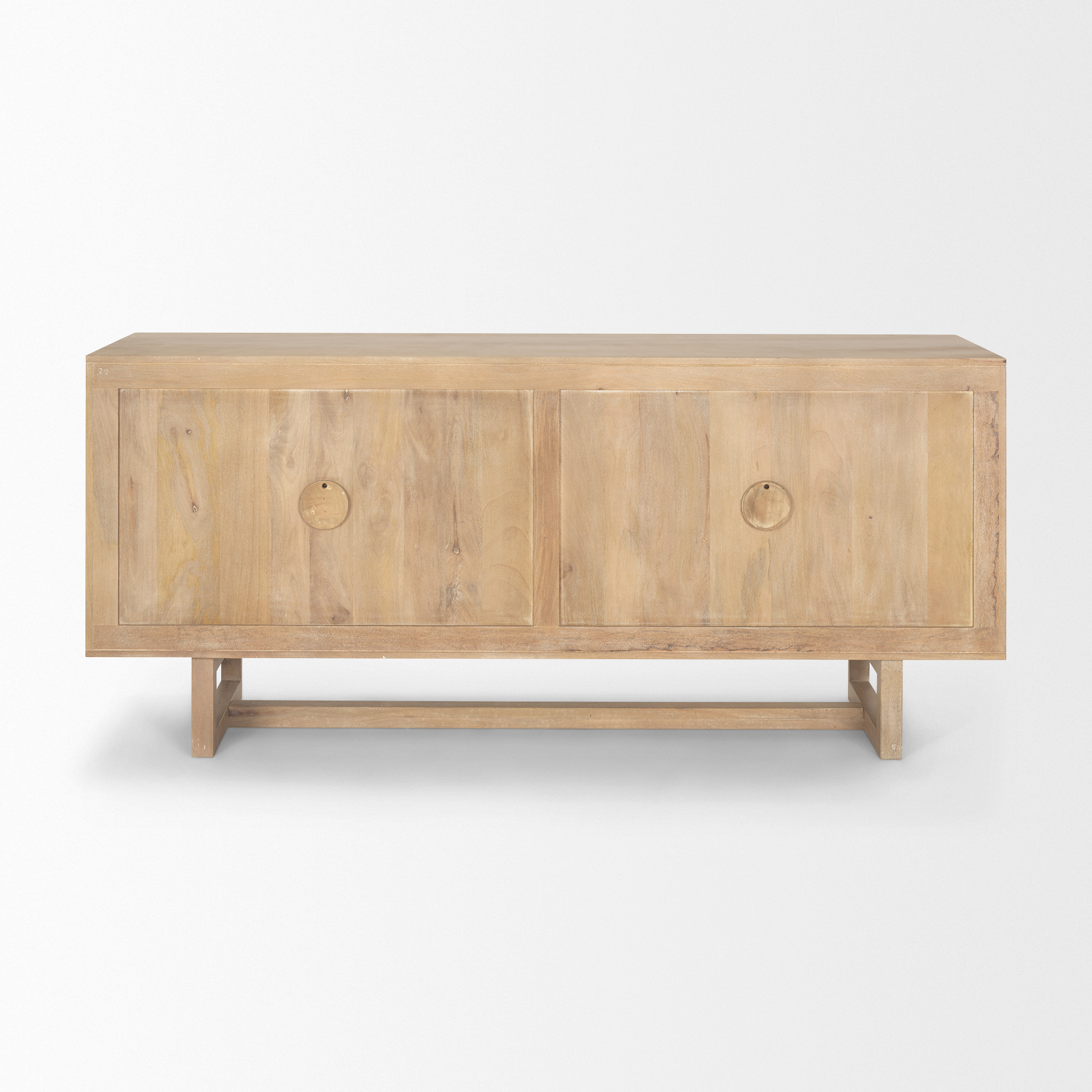 grier 72.0l x 18.75w x 31.5h light brown solid wood w/cane sideboard
