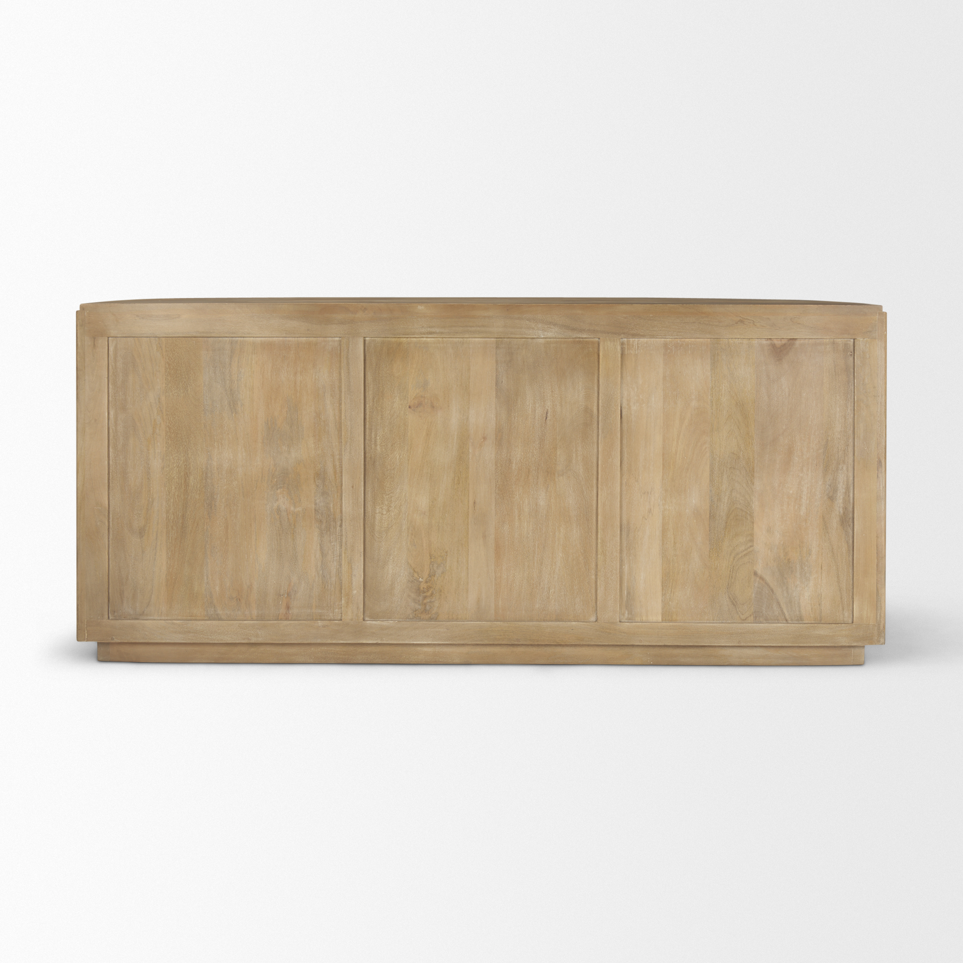 terra light brown wood fluted sideboard