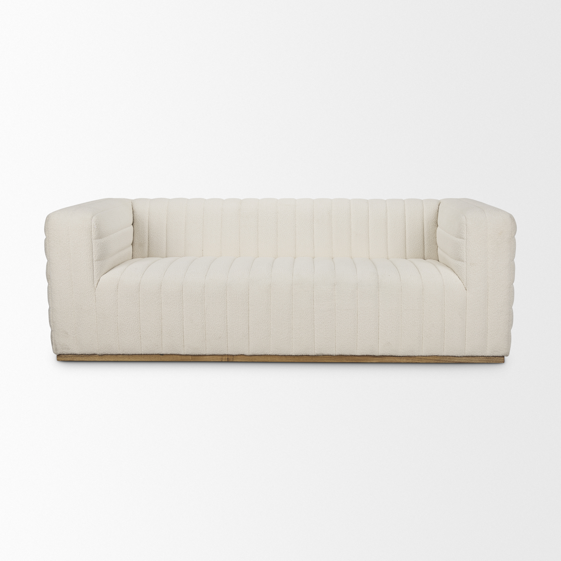 Ricciardo Cream Boucle 3-Seater Sofa