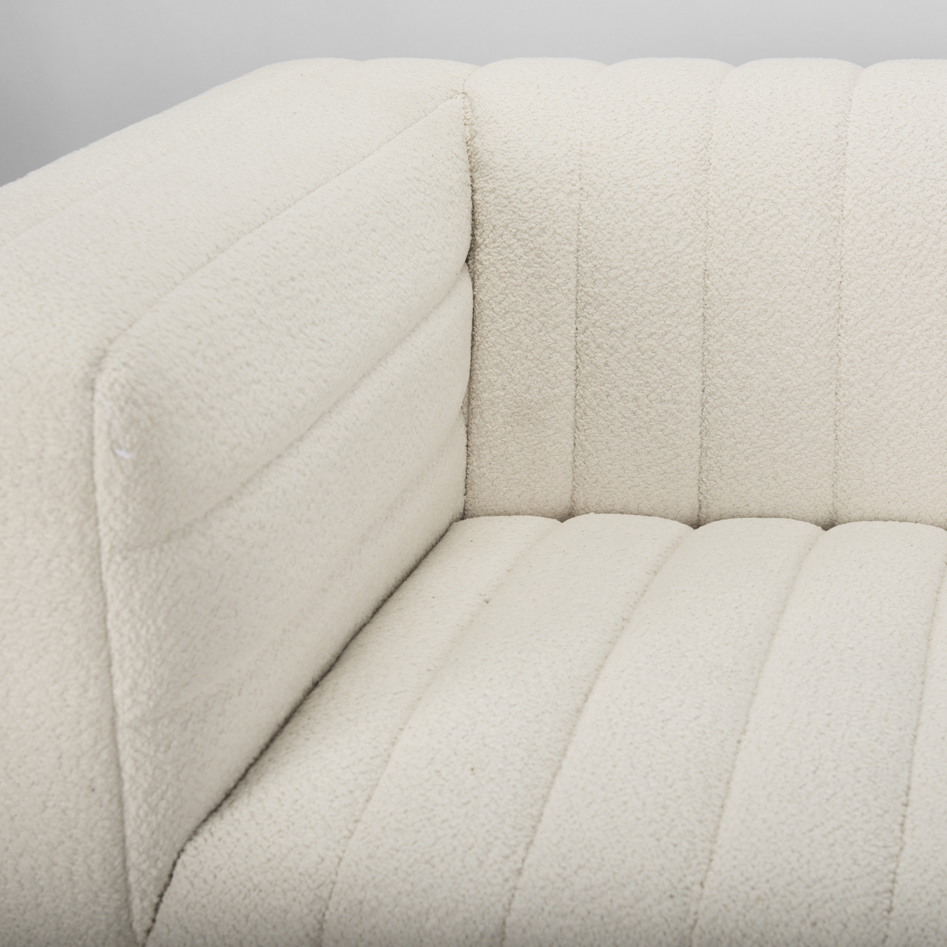 Ricciardo Cream Boucle 3-Seater Sofa