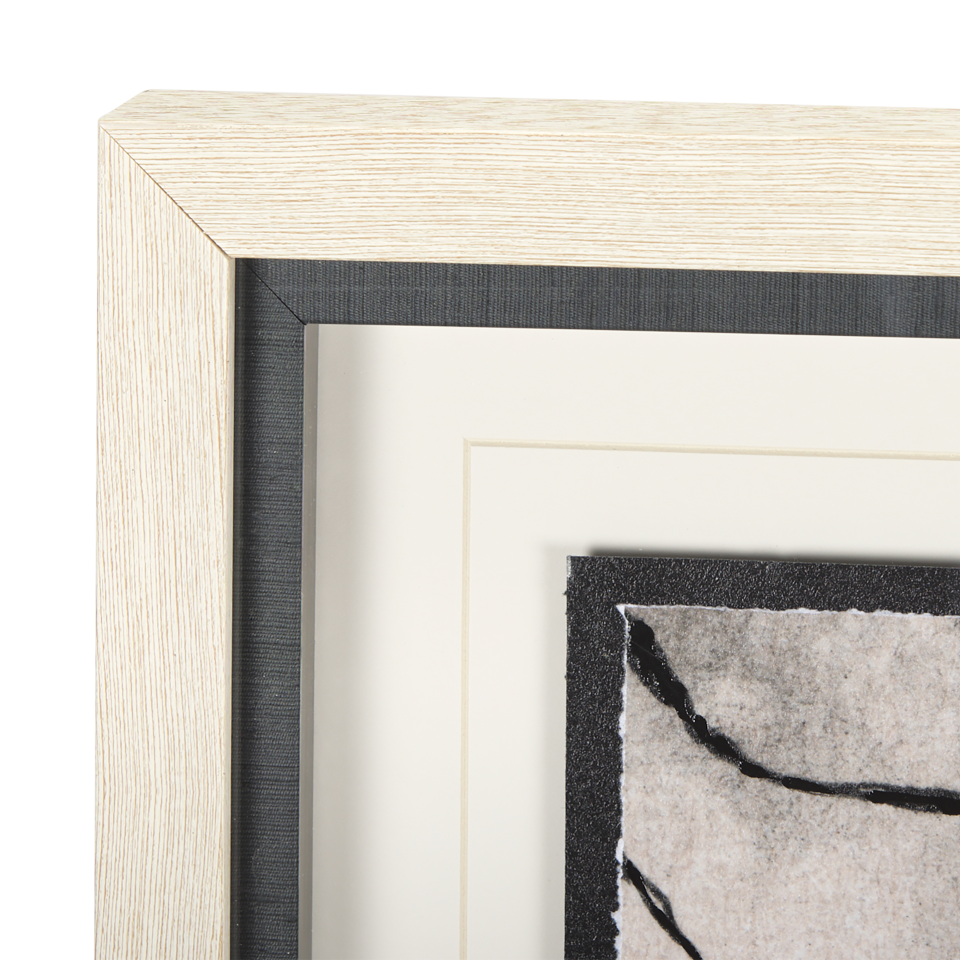 leafy shade i by mercana studio a hand embelished textured framed art print matted under glass