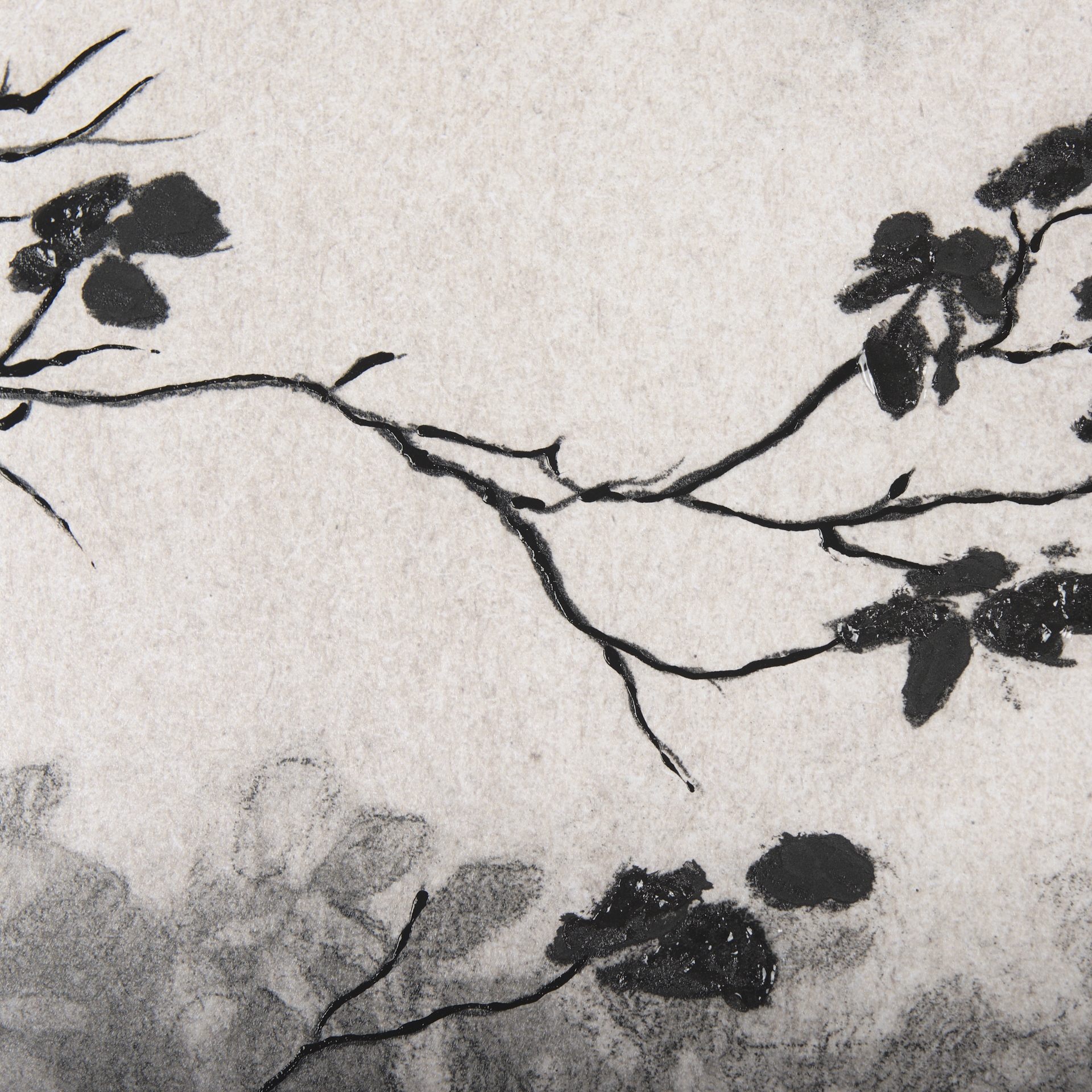 leafy shade i by mercana studio a hand embelished textured framed art print matted under glass