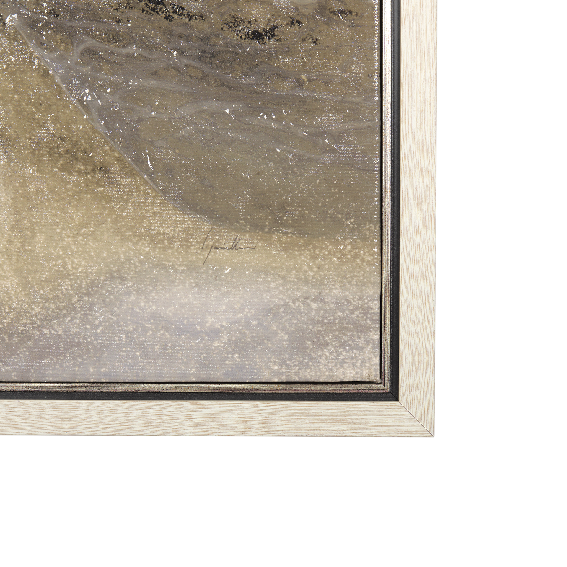 sandy waves i by mercana studio a hand embelished textured canvas