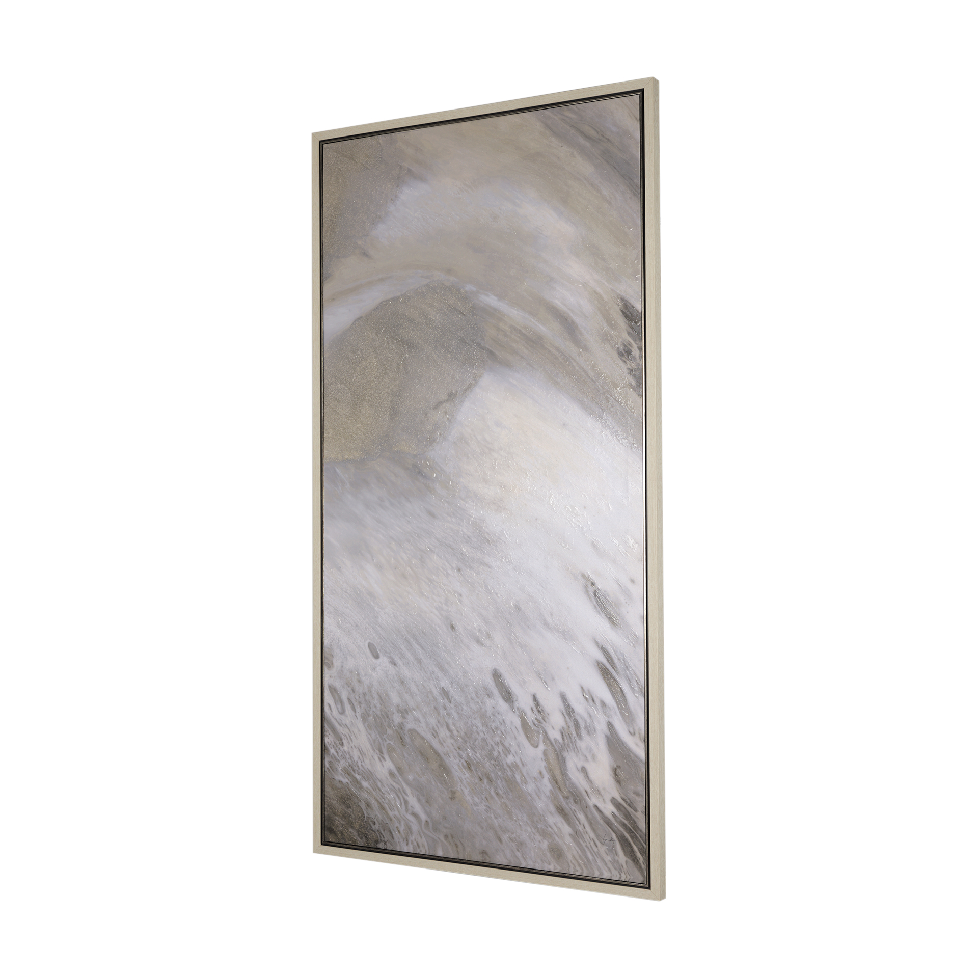 sandy waves iv by mercana studio a hand embelished textured canvas