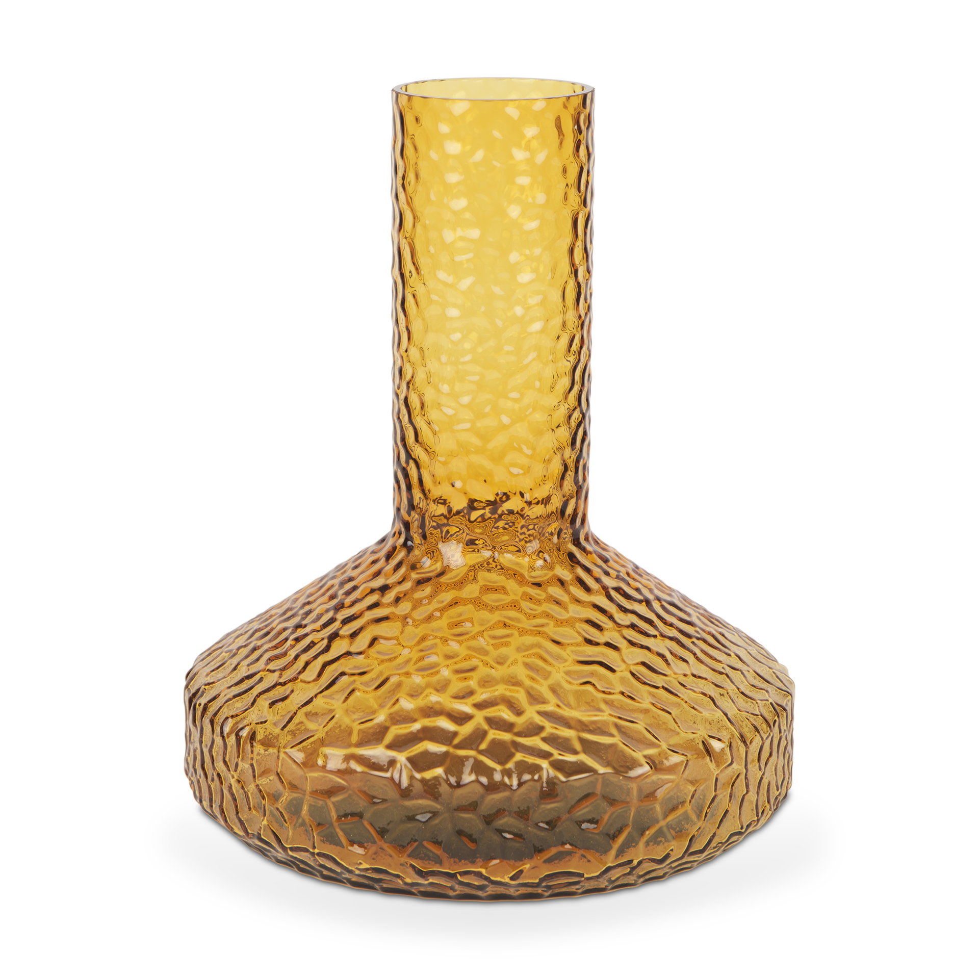jolene tall amber glass vase