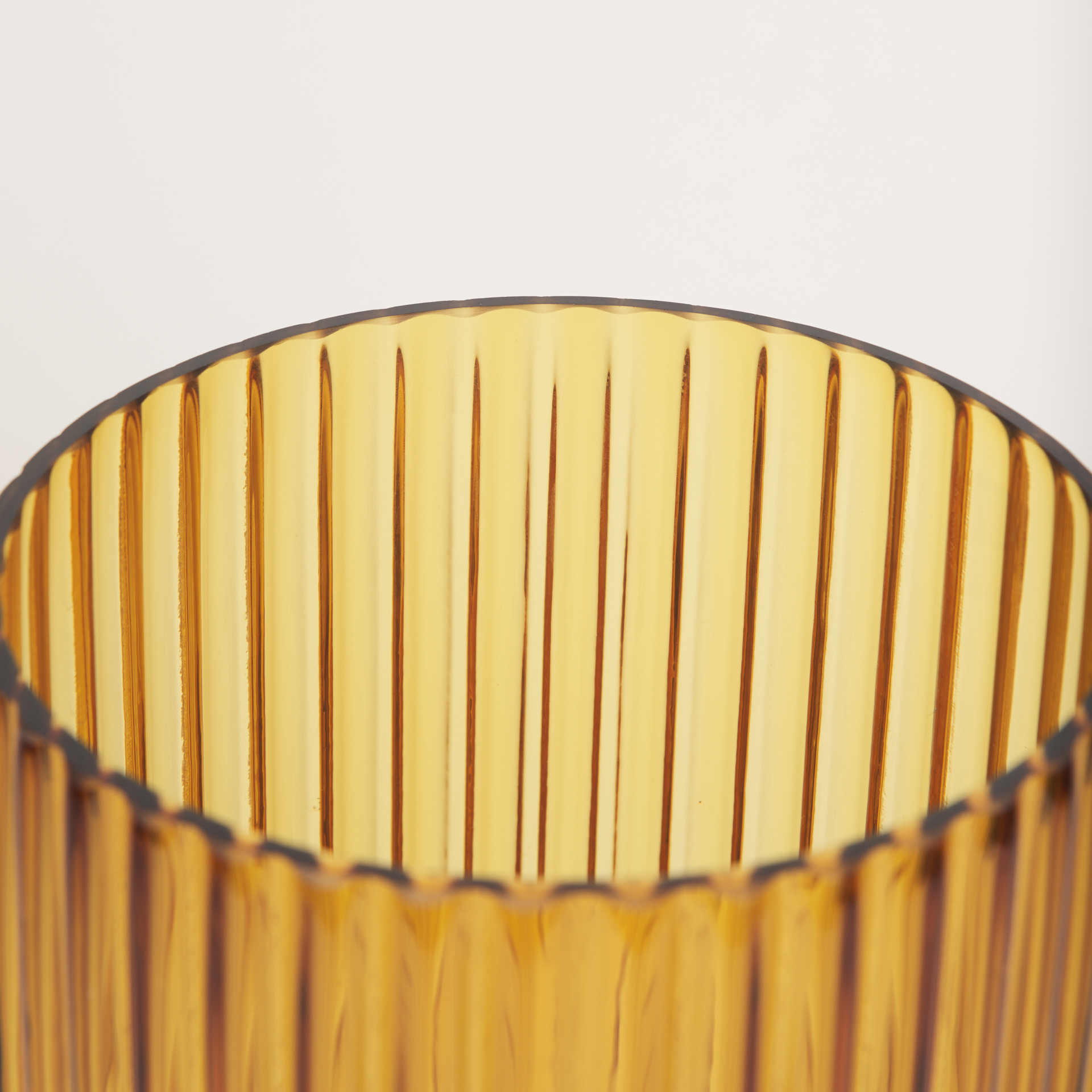 dawn tall amber glass vase