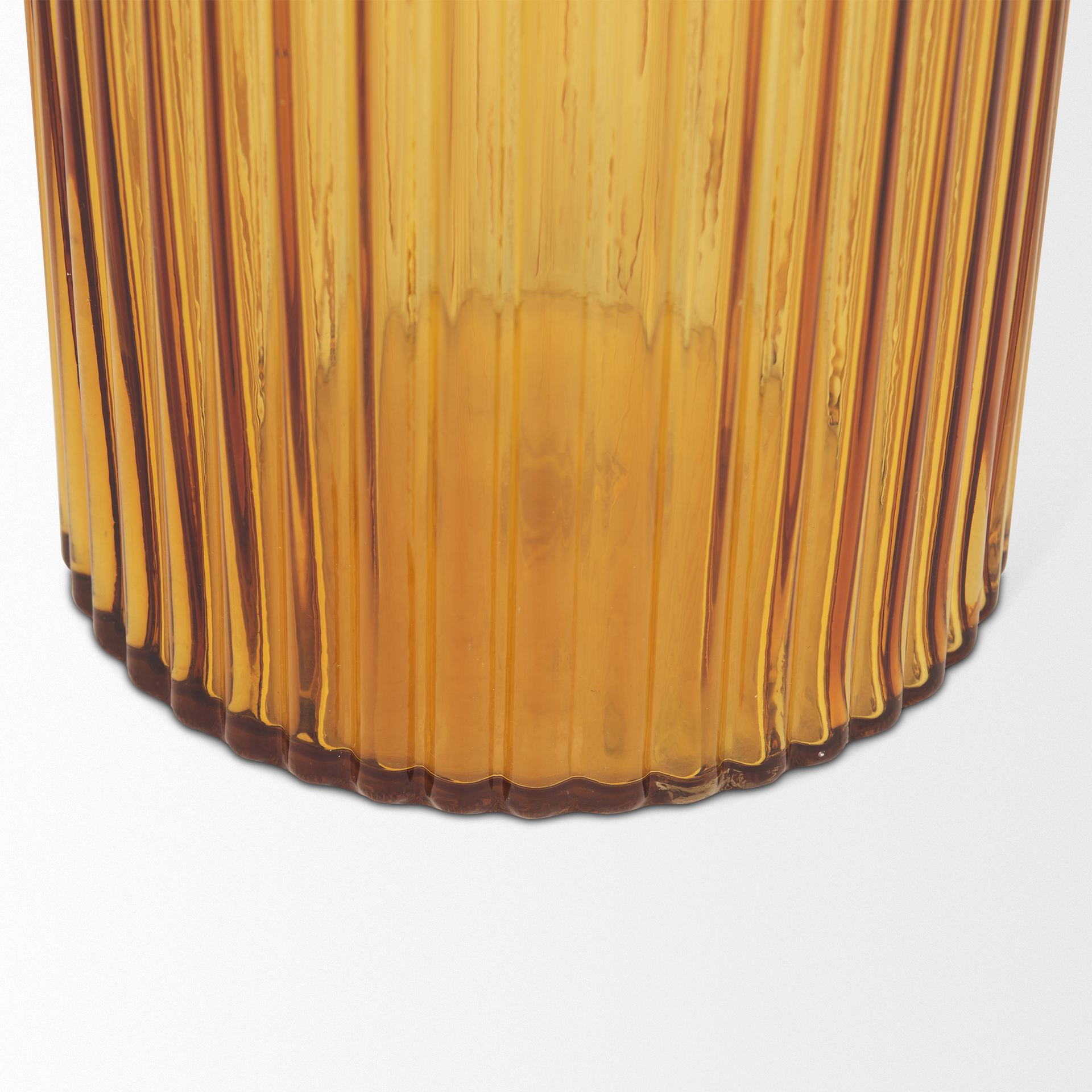 dawn tall amber glass vase
