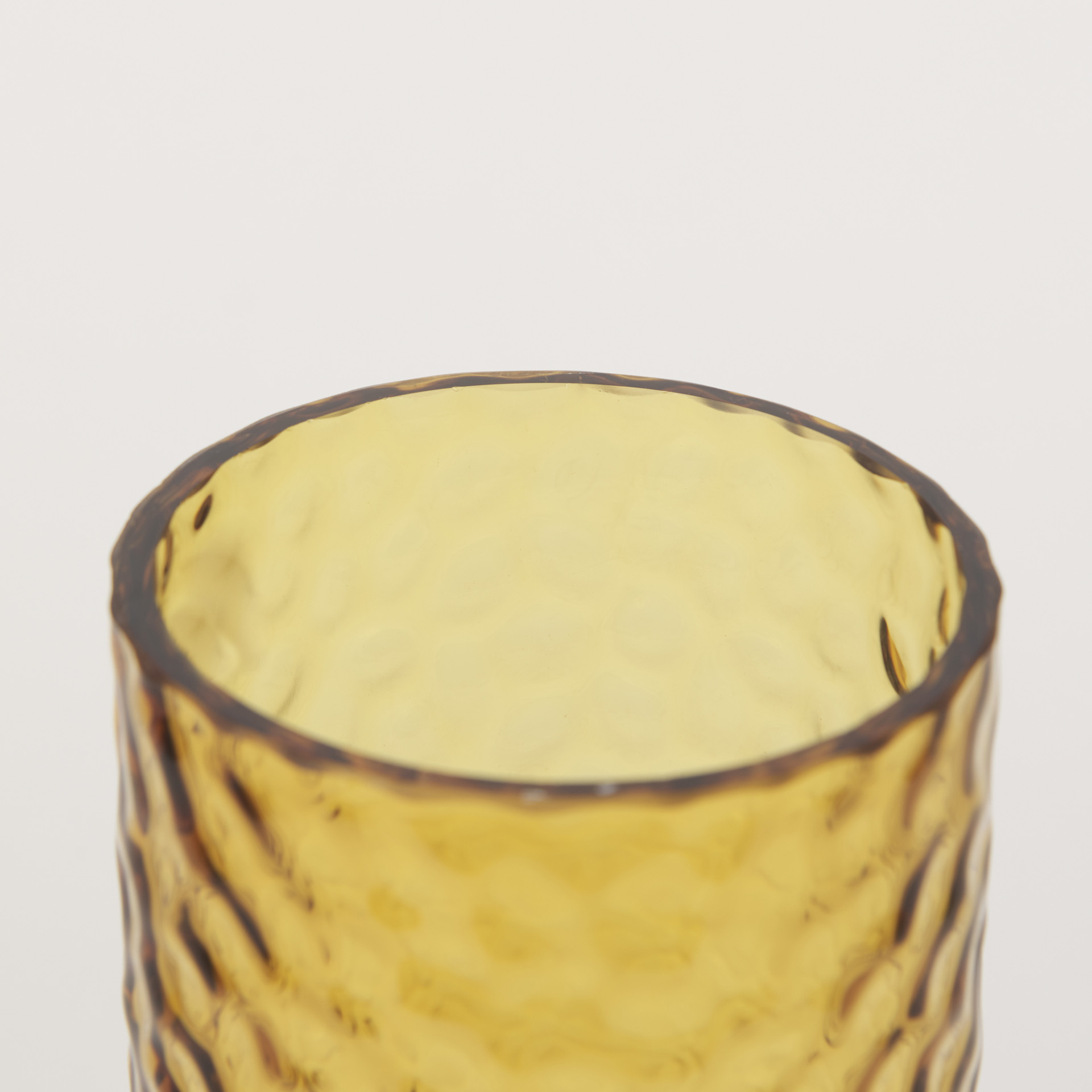 jolene tall amber glass vase