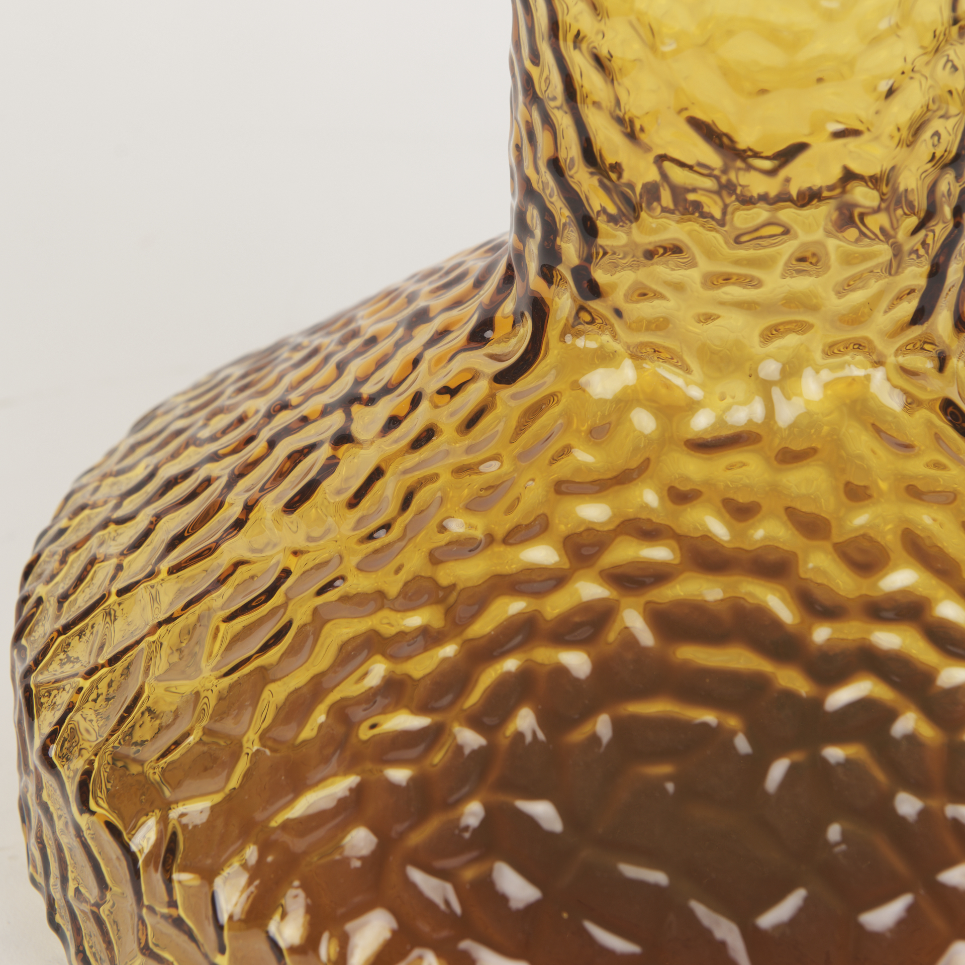 jolene tall amber glass vase