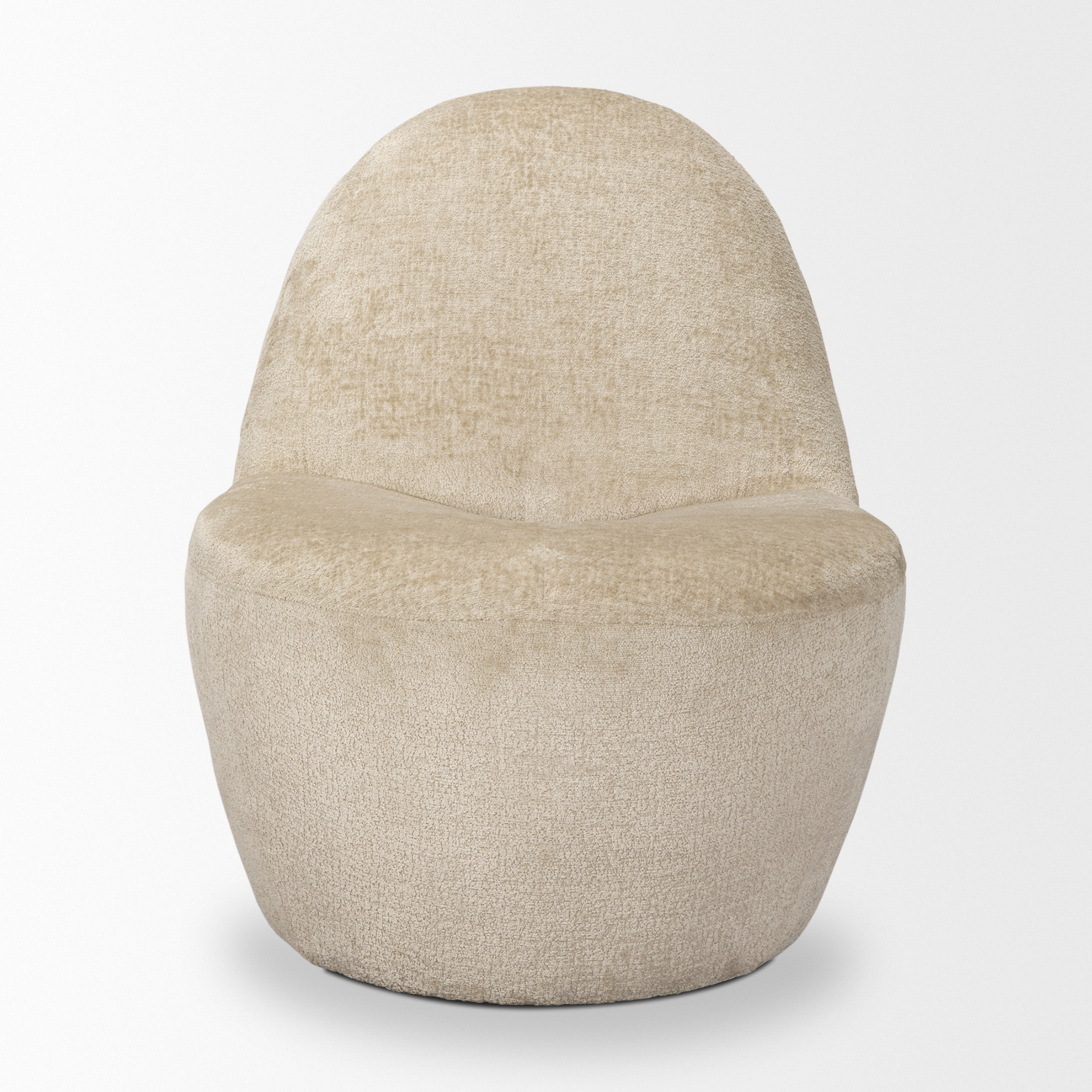 beverly beige chenille accent chair
