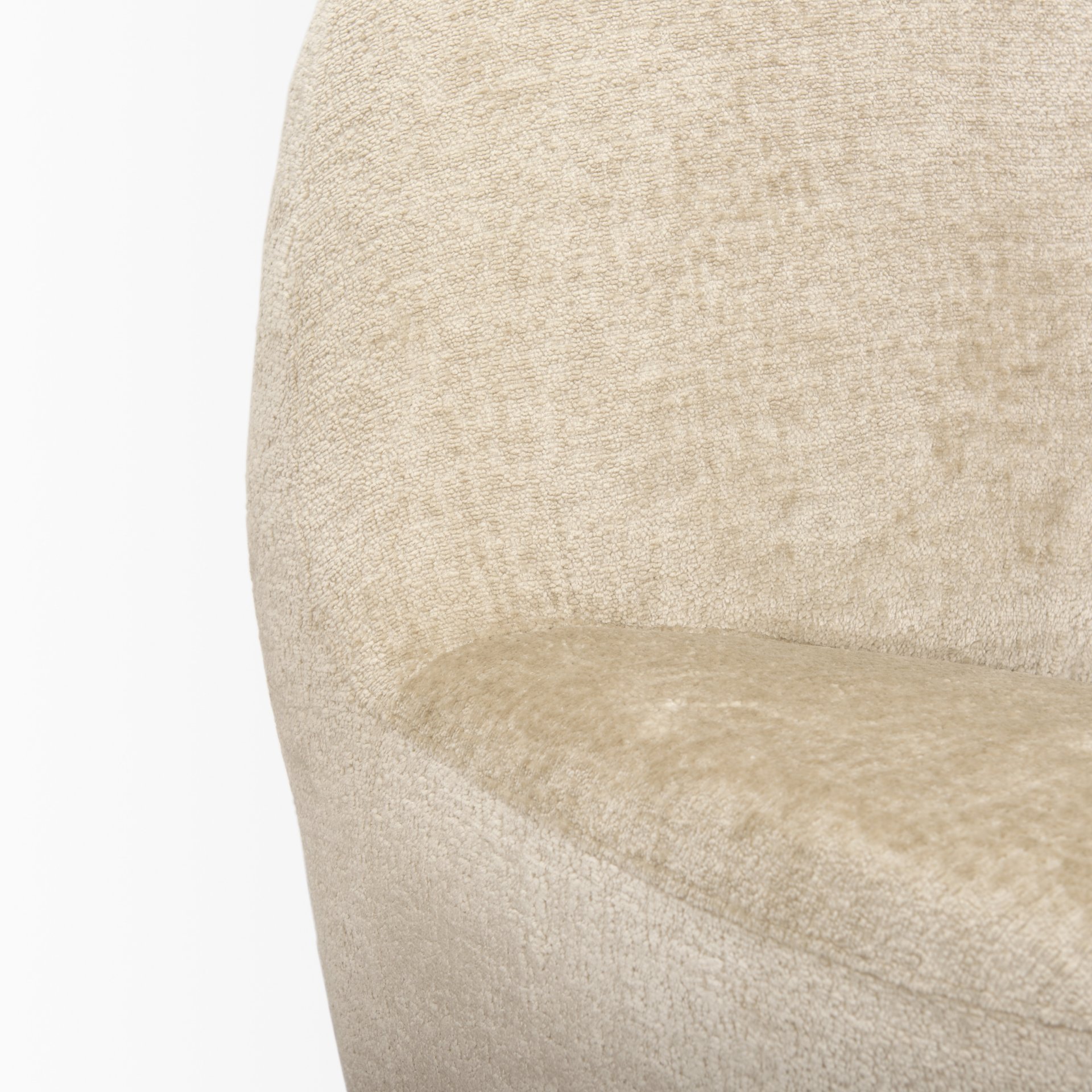 beverly beige chenille accent chair