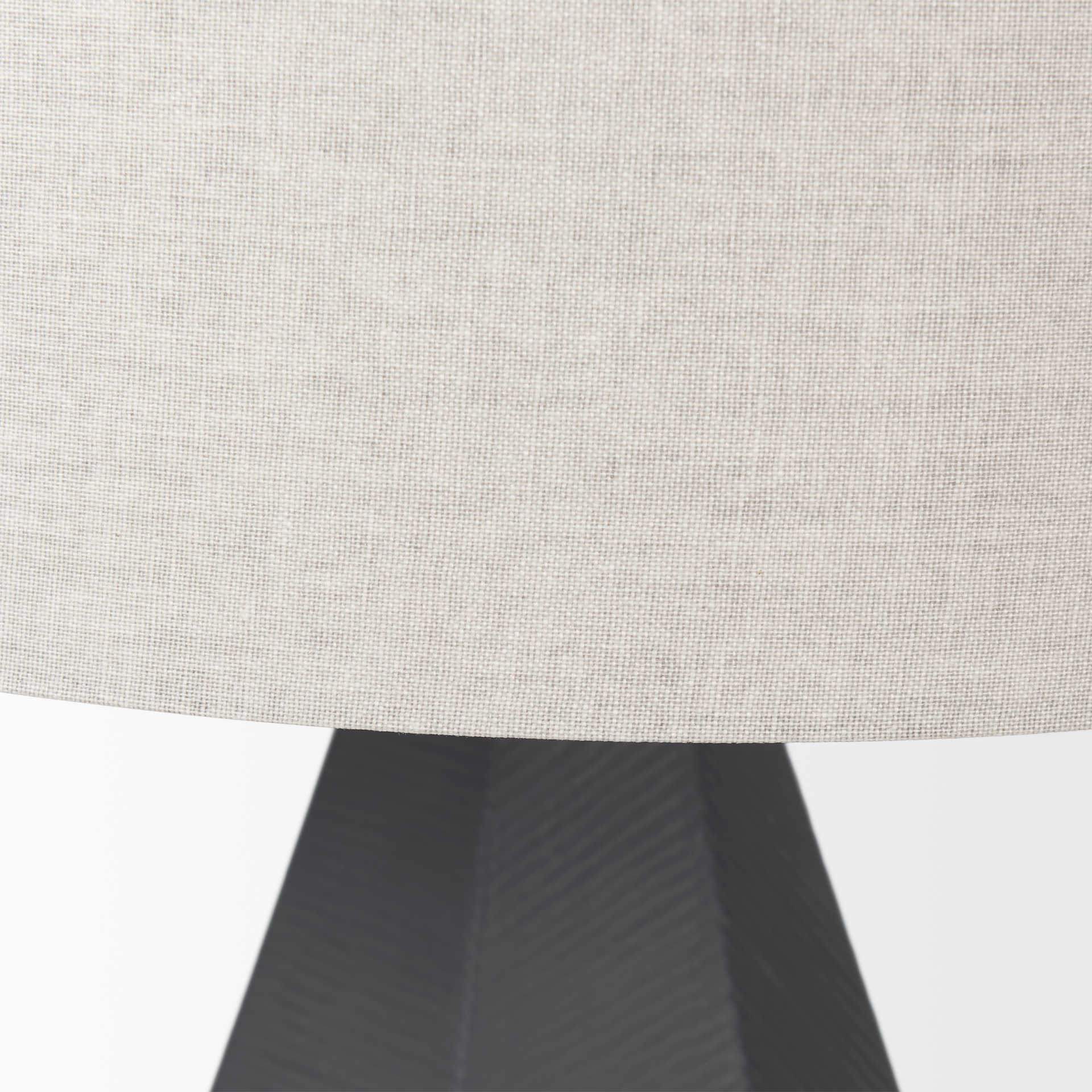 piven black w/ gray wash textured ceramic table lamp