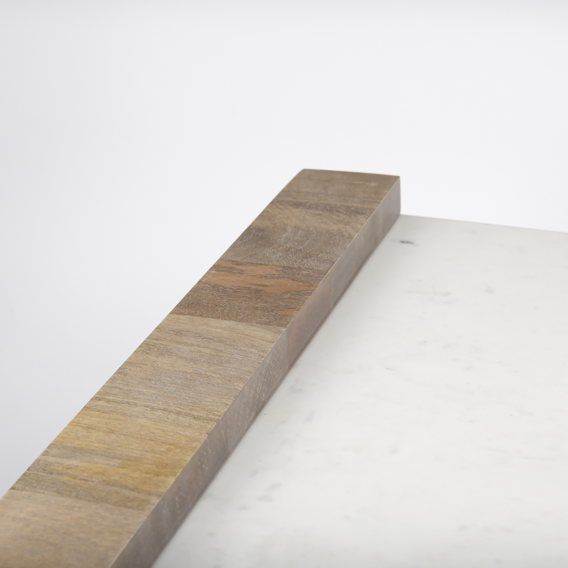 athens 48.0l x 28.0w x 16.0h light brown wood and white marble coffee table