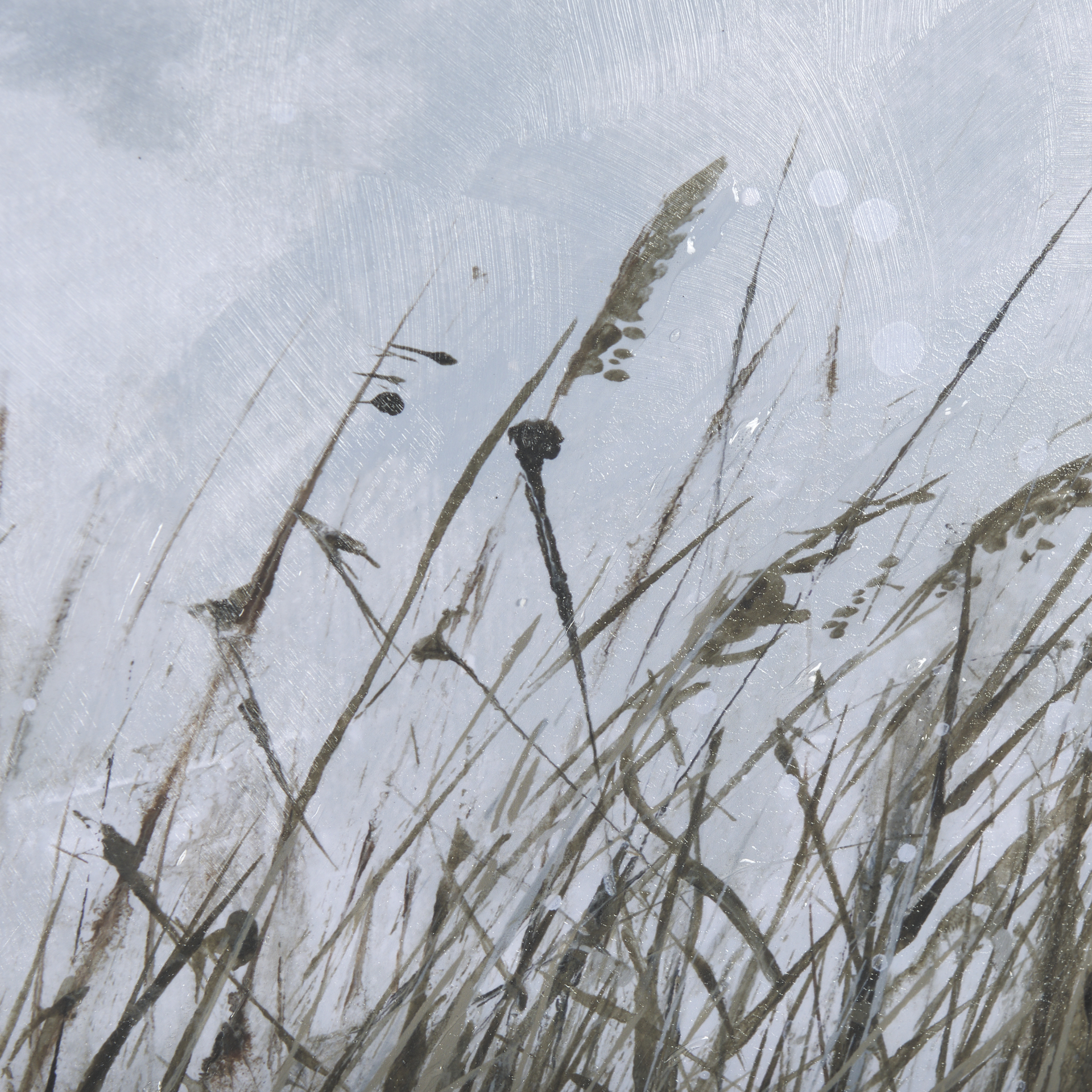 chilly breeze ii by natali a hand embelished textured framed art print matted under glass
