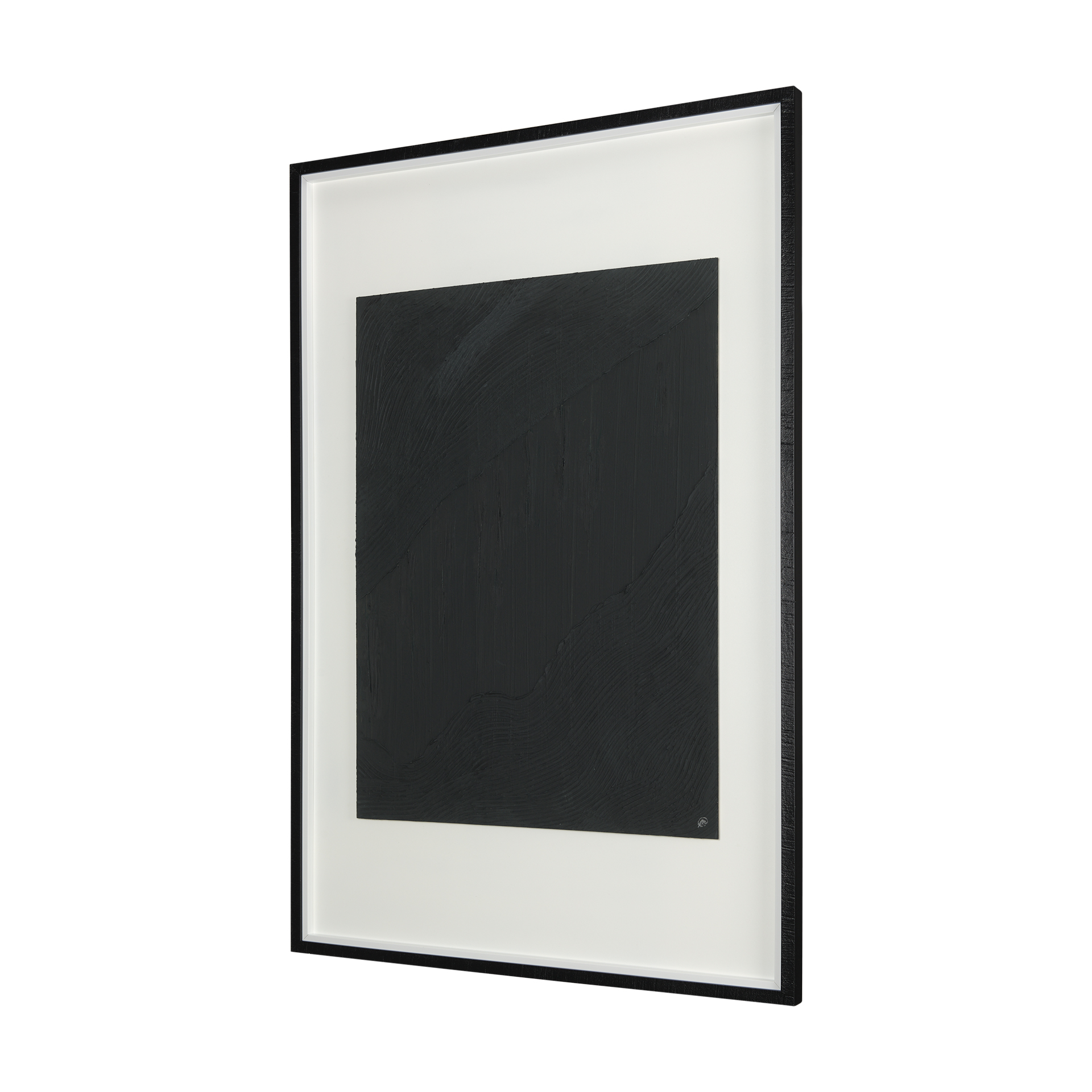 slate ii by mercana studio a hand embelished textured framed art print matted under glass