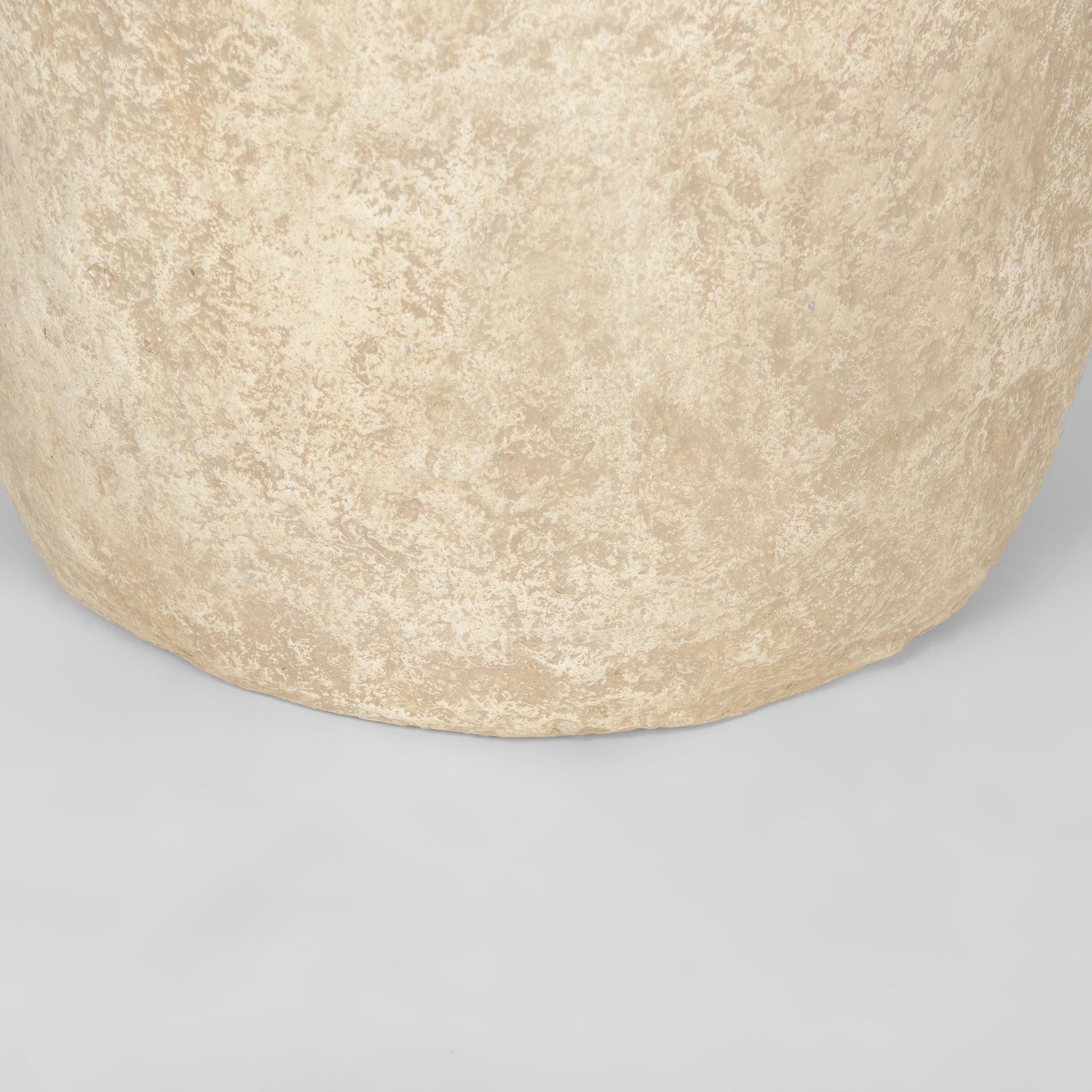rama large beige paper mache floor vase
