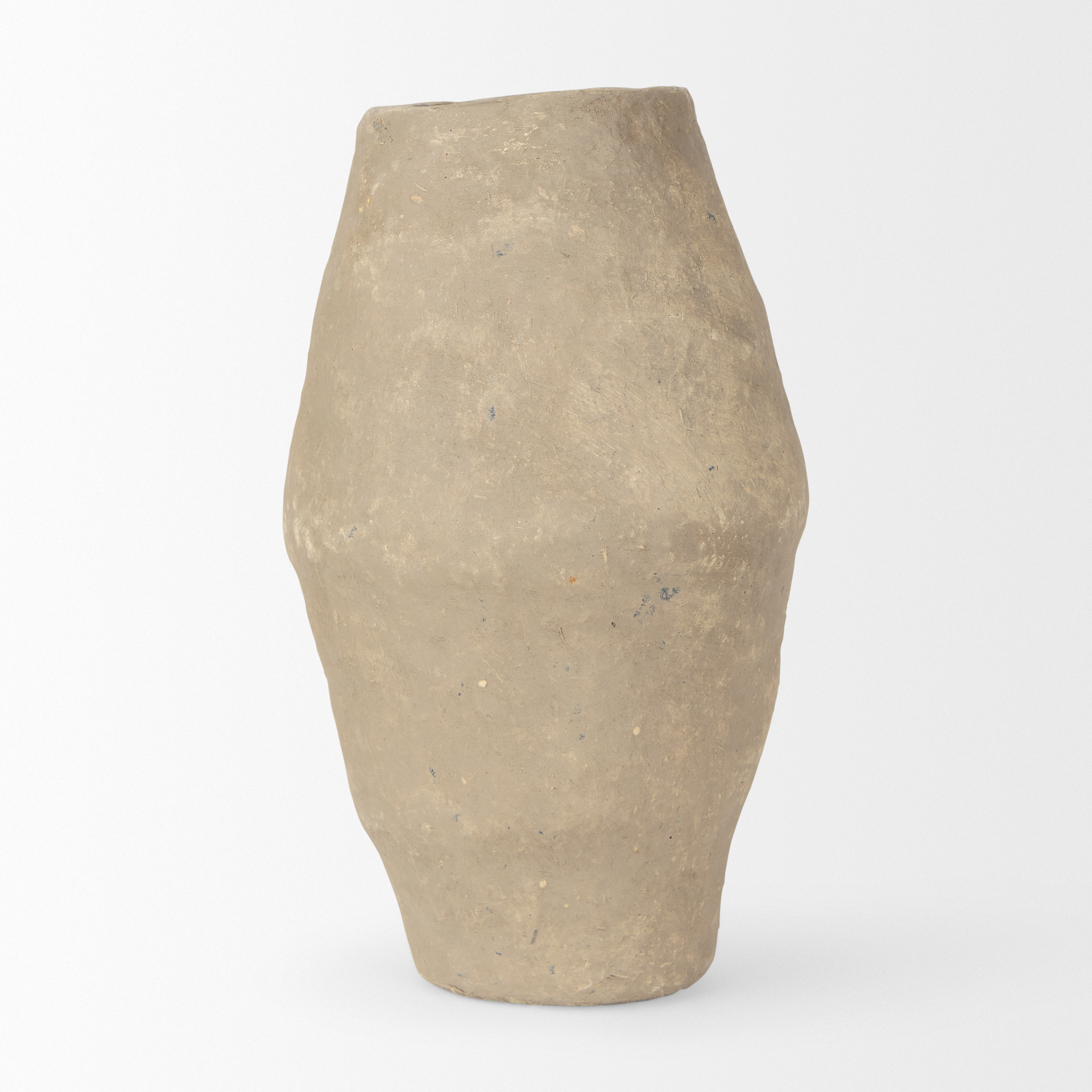 rundal small gray paper mache vase