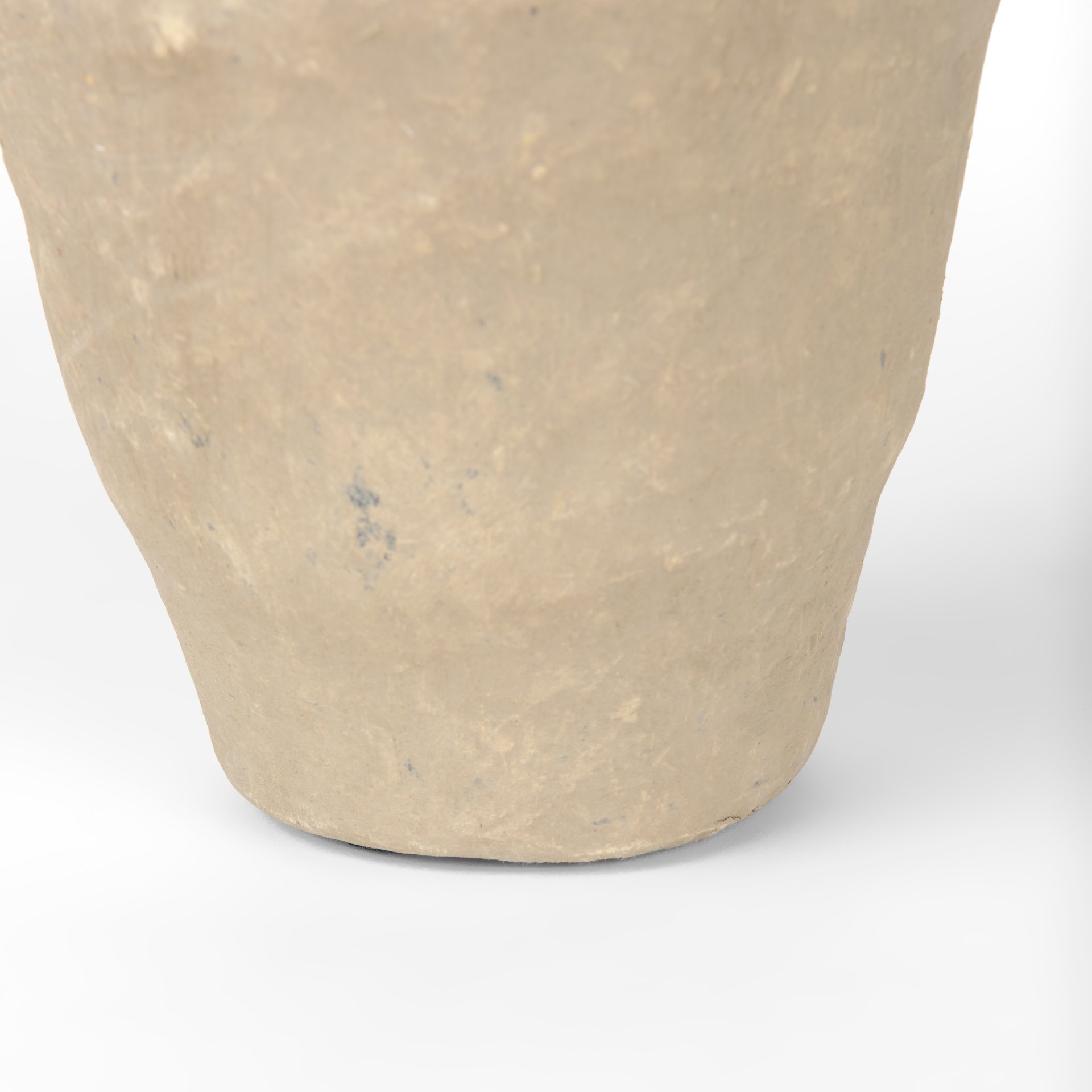 rundal small gray paper mache vase