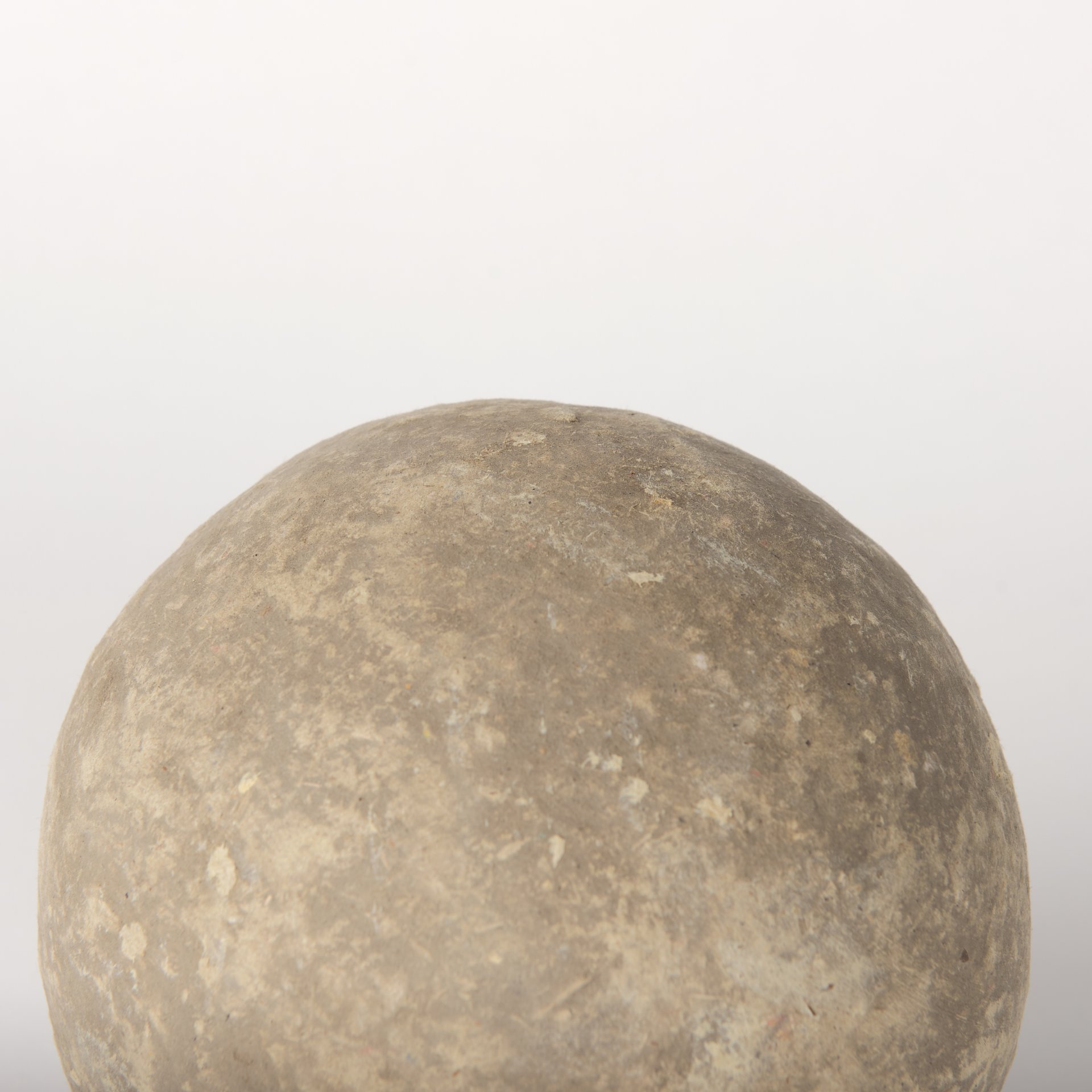 sunita set of 3 gray paper mache orbs