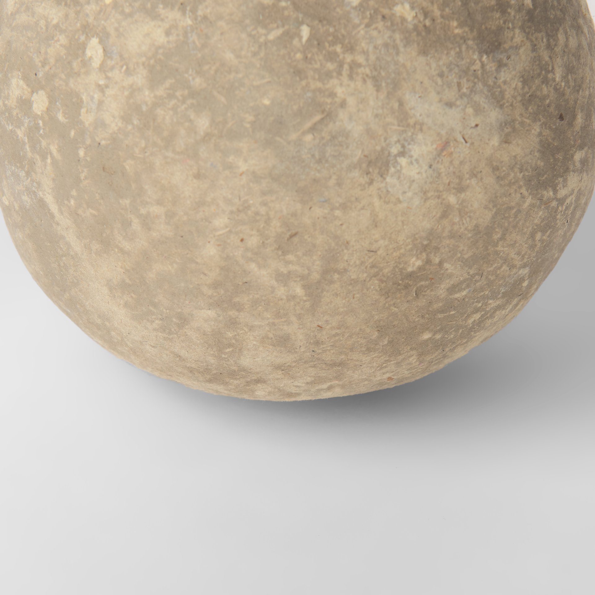 sunita set of 3 gray paper mache orbs