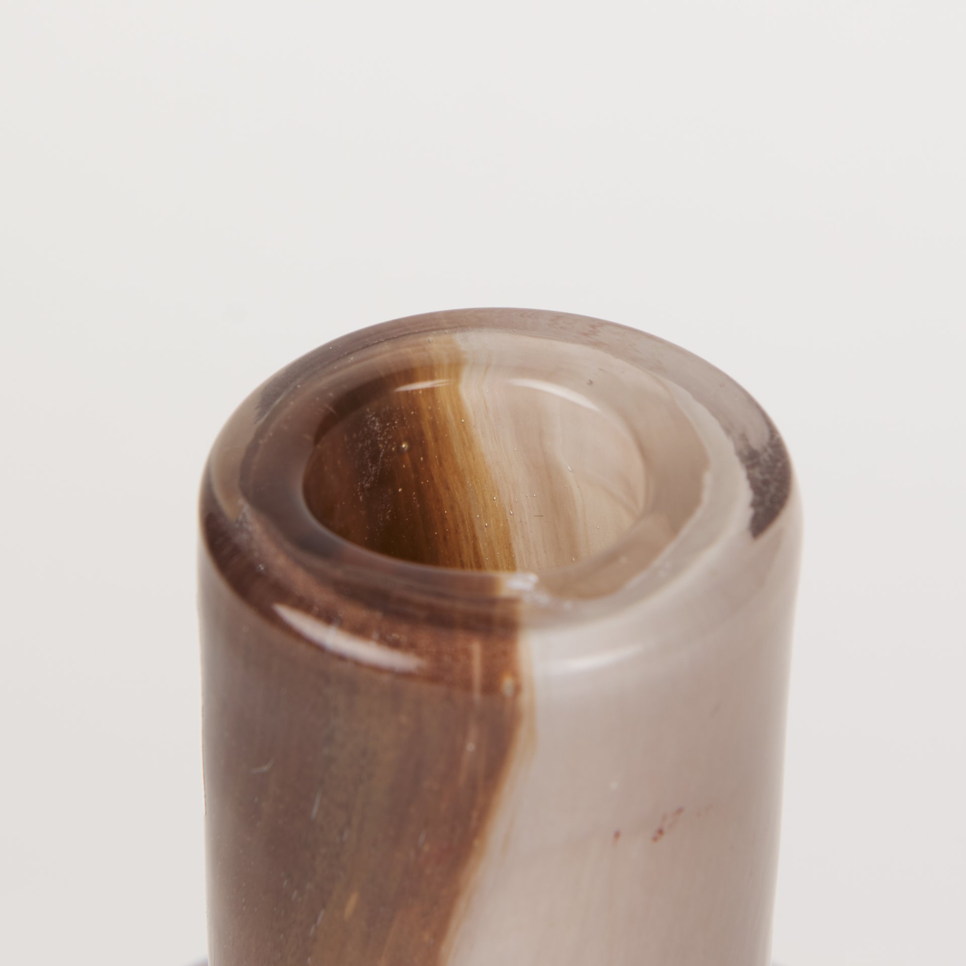 marans tall amber multi-color glass vase