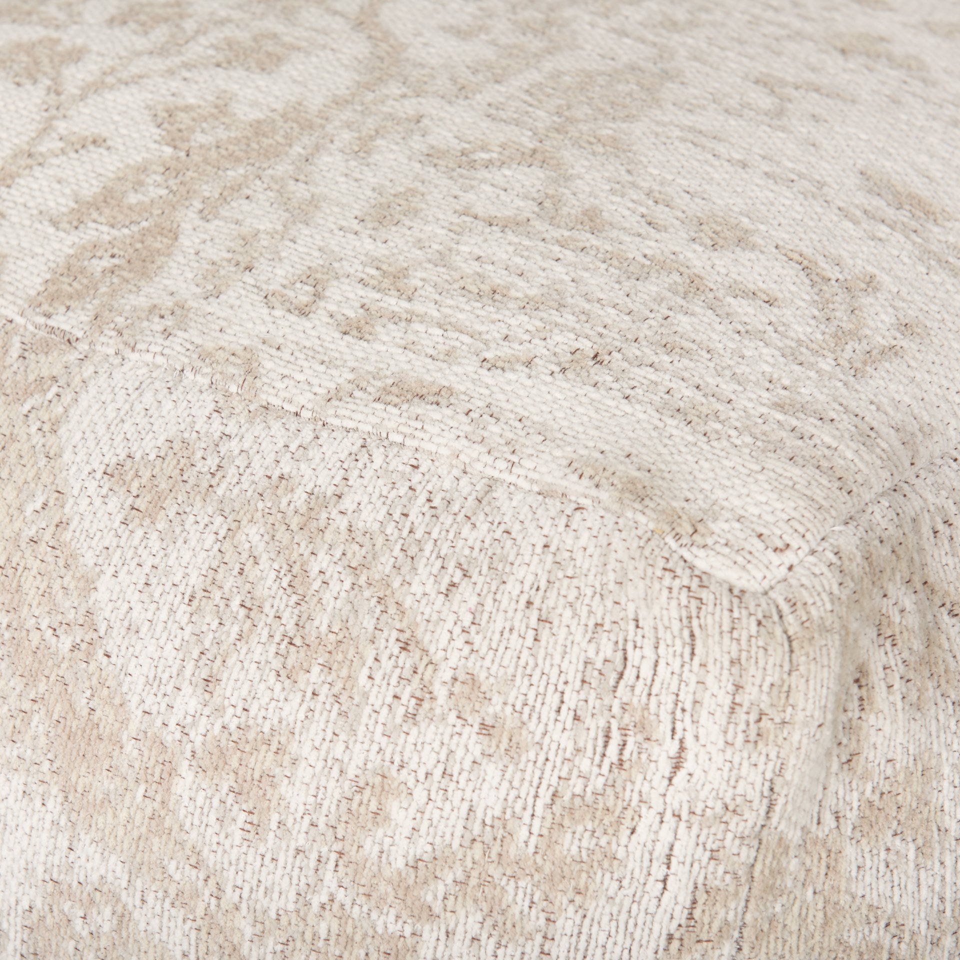 khloe small cream pouf