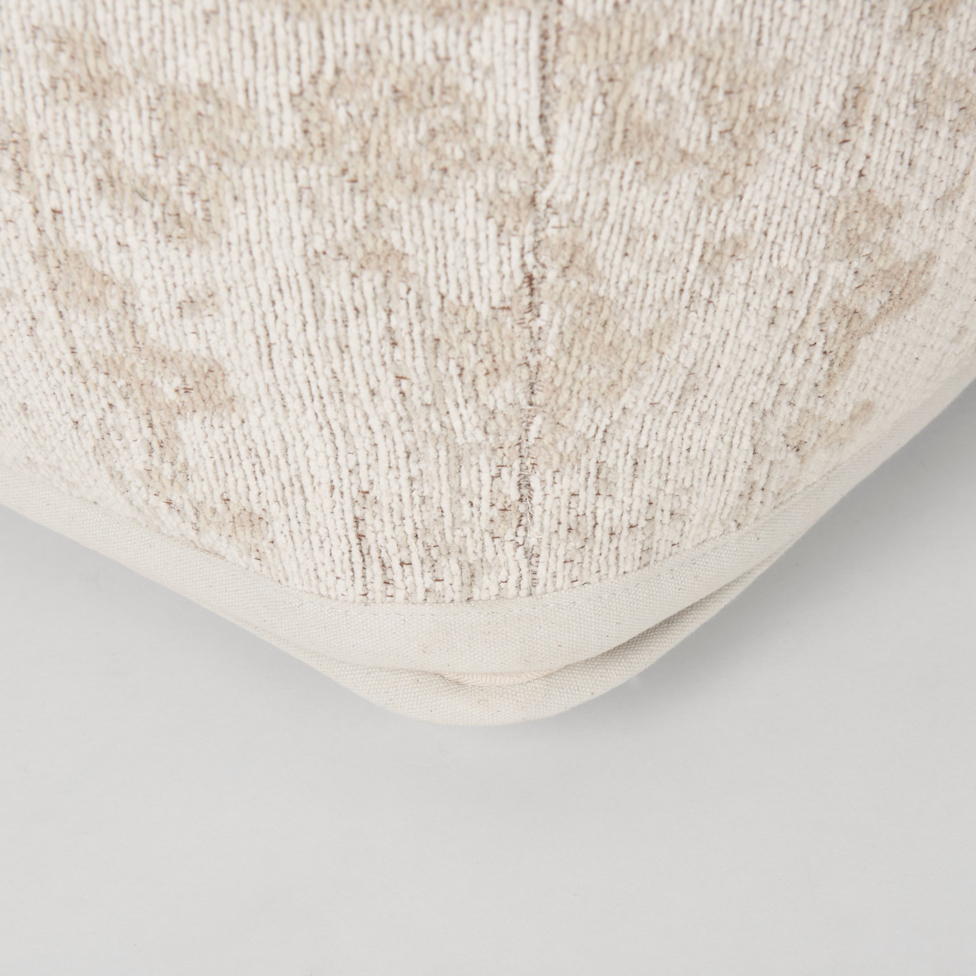 khloe small cream pouf