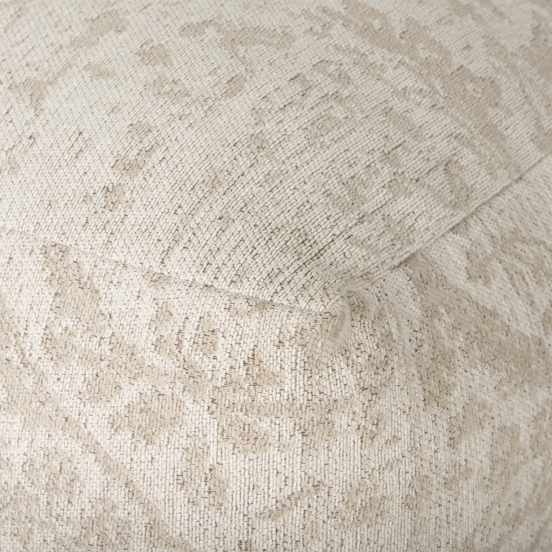 khloe large cream pouf