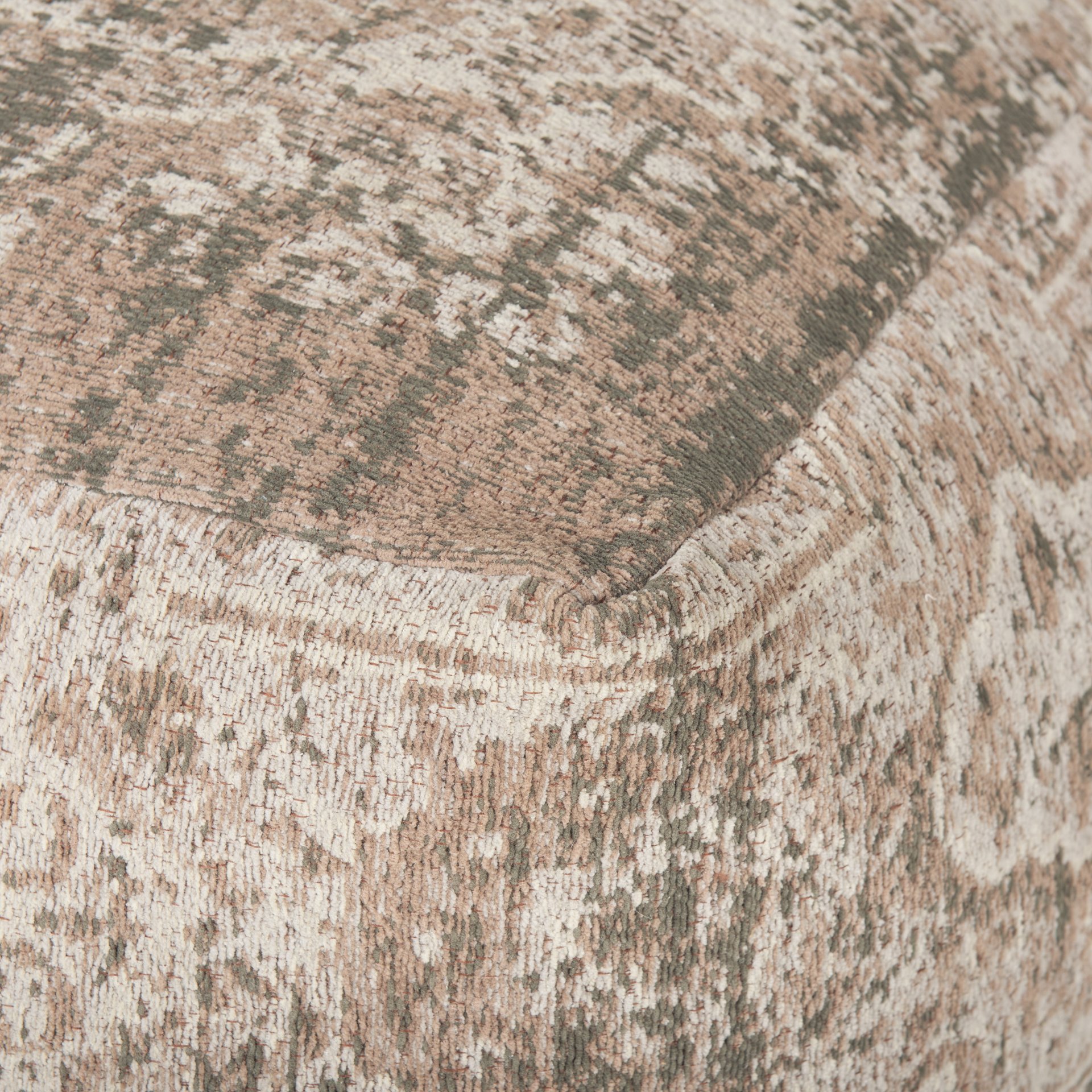 khloe large taupe pouf