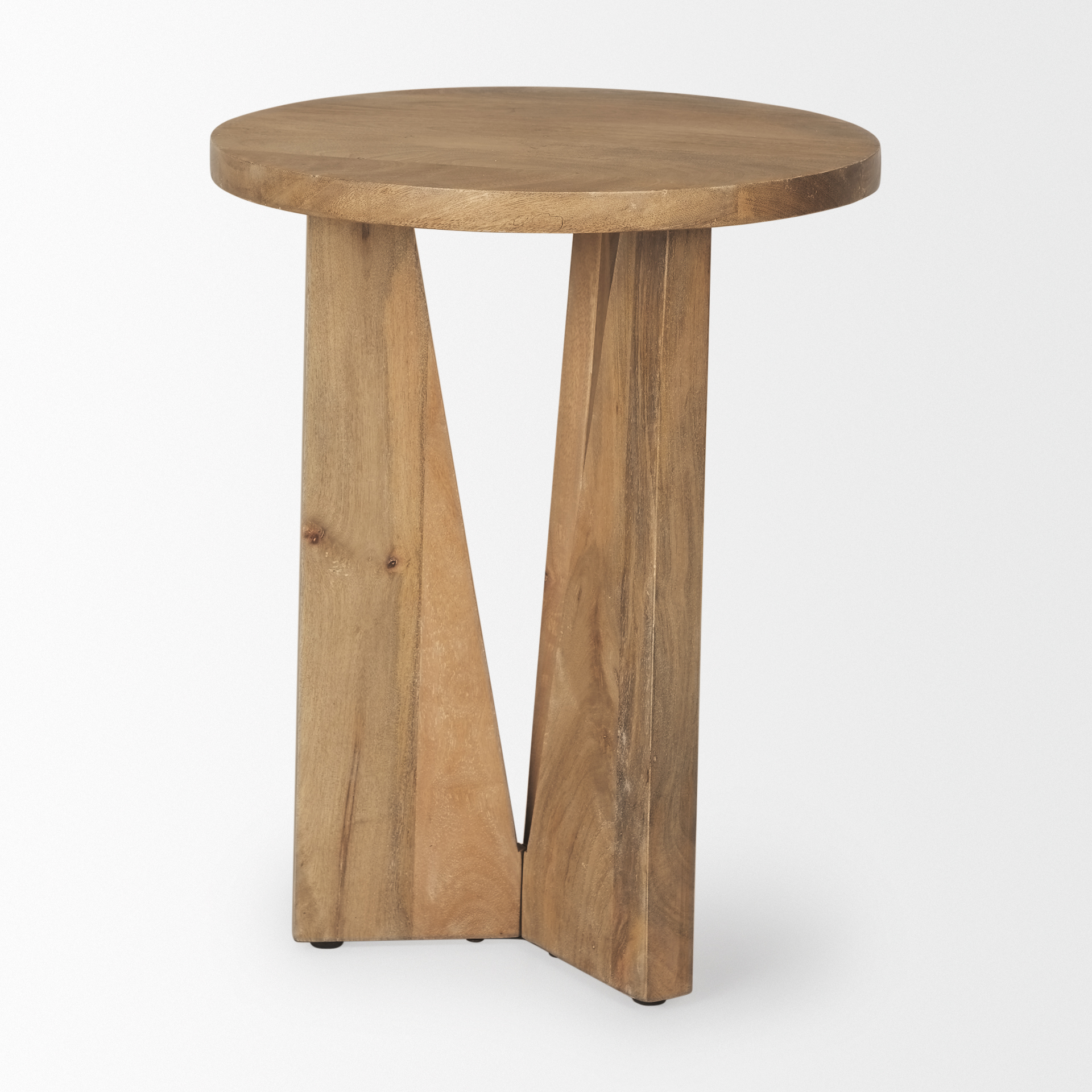mattius light wood accent table