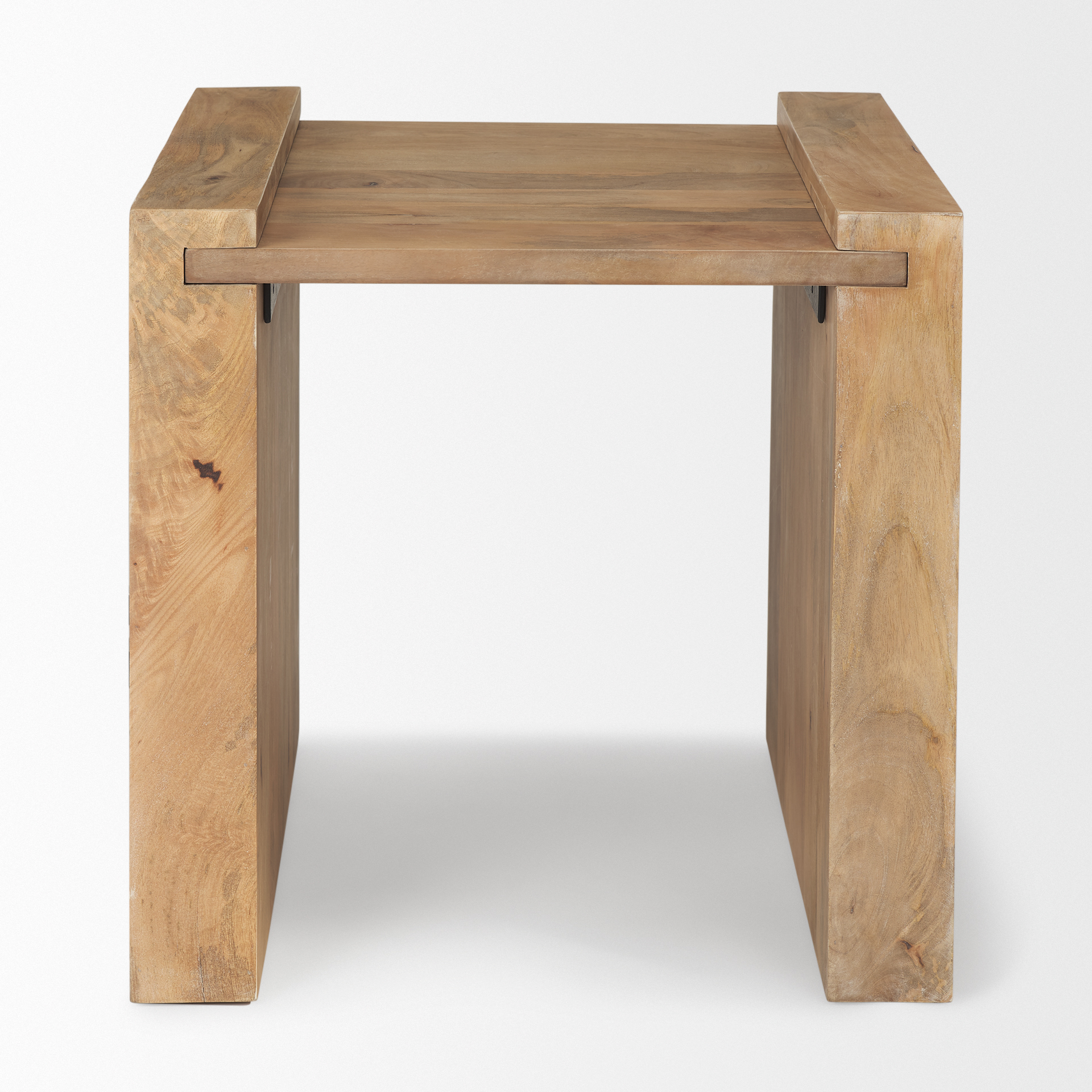 athelia light wood accent table
