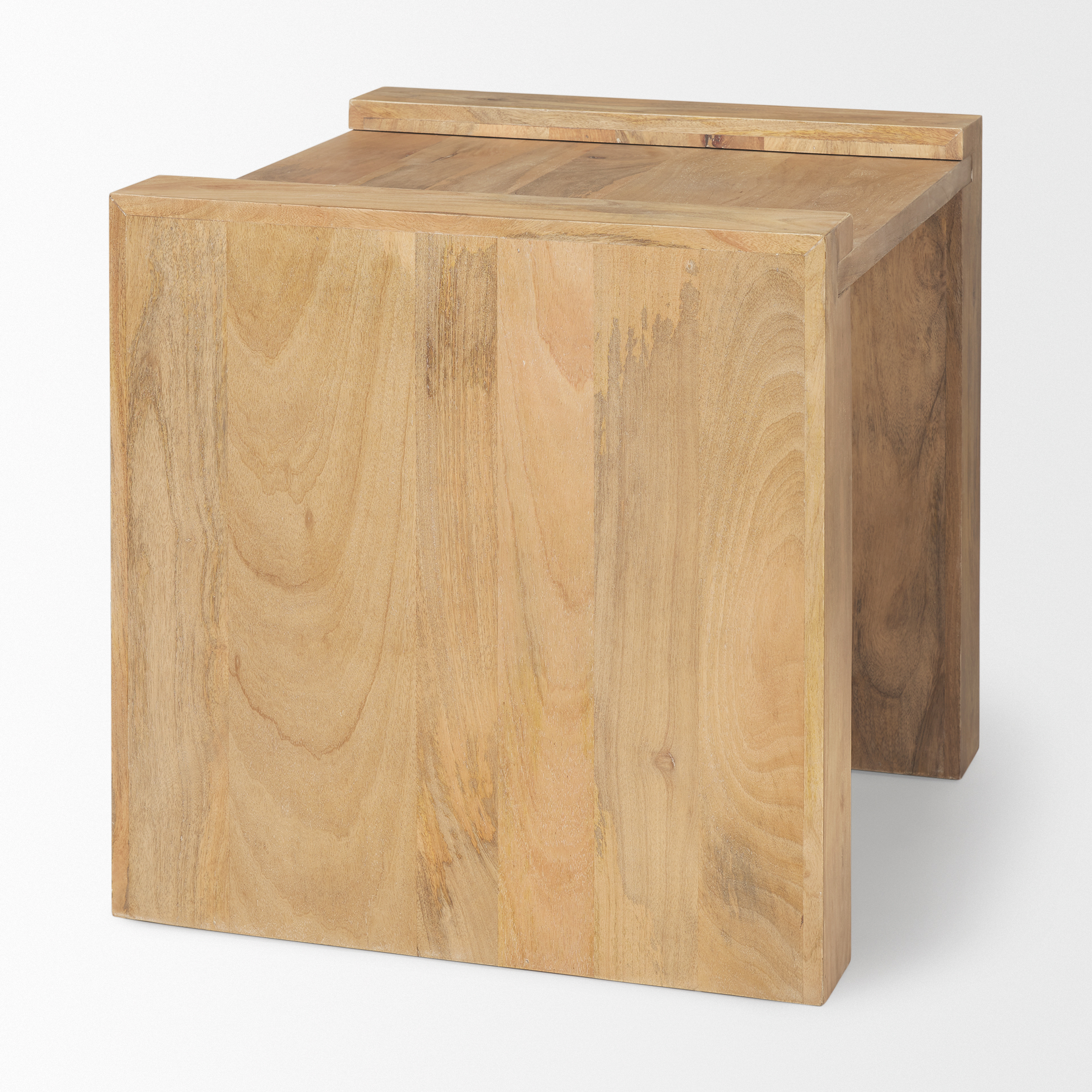 athelia light wood accent table