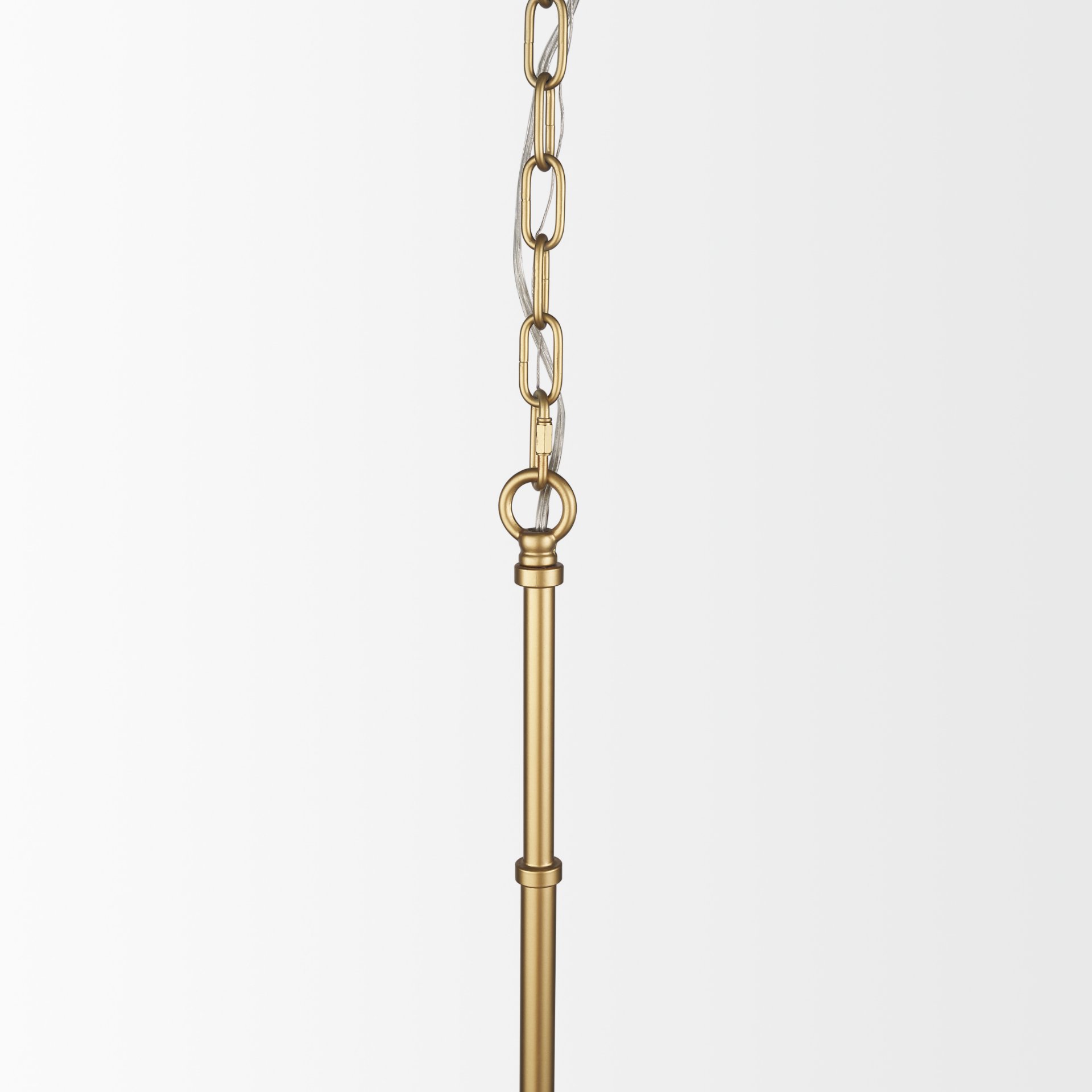 edie brushed gold metal w/ frosted glass globe 1-light pendant