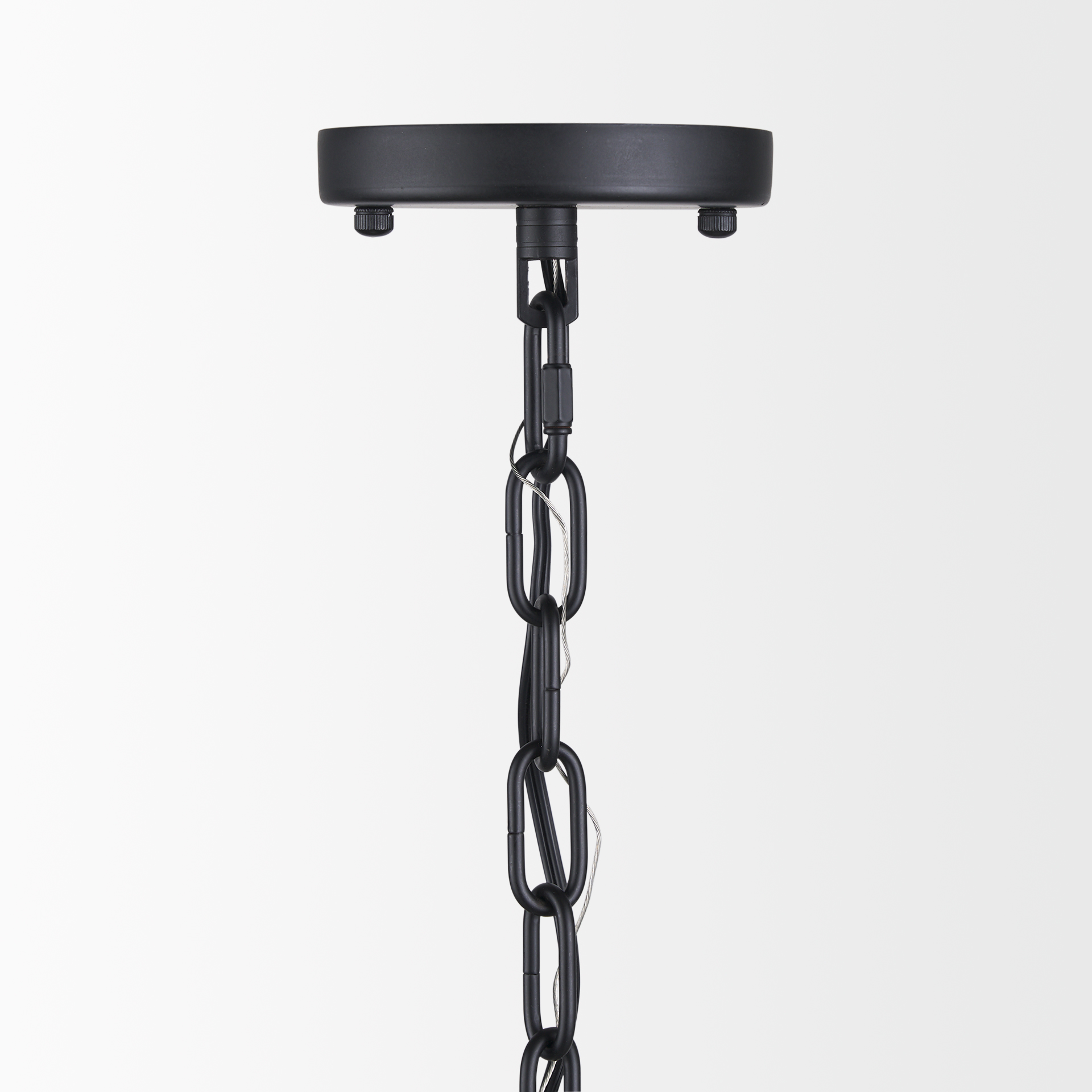 edie matte black metal w/ frosted glass globe 1-light pendant