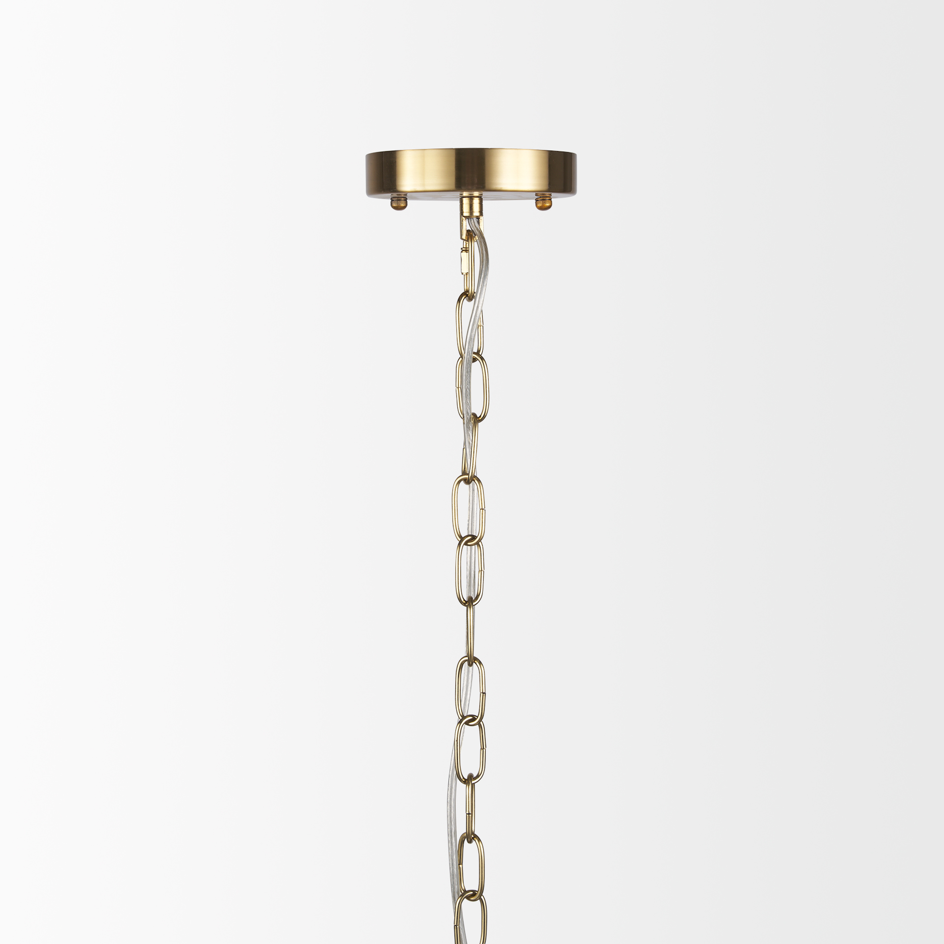 britton gold metal w/ clear glass globes 6-light chandelier