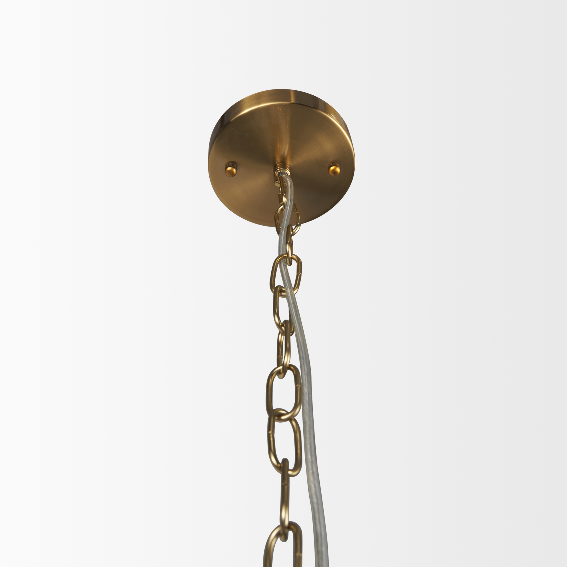 britton gold metal w/ clear glass globes 6-light chandelier