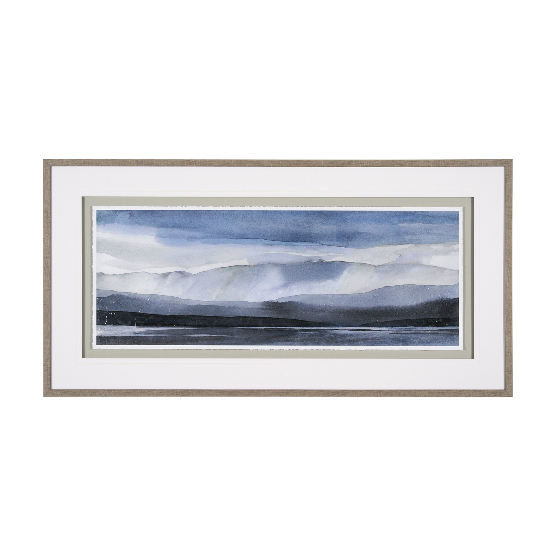 watercolor sketch i by mercana studio hand embelished textured framed art print matted under glass